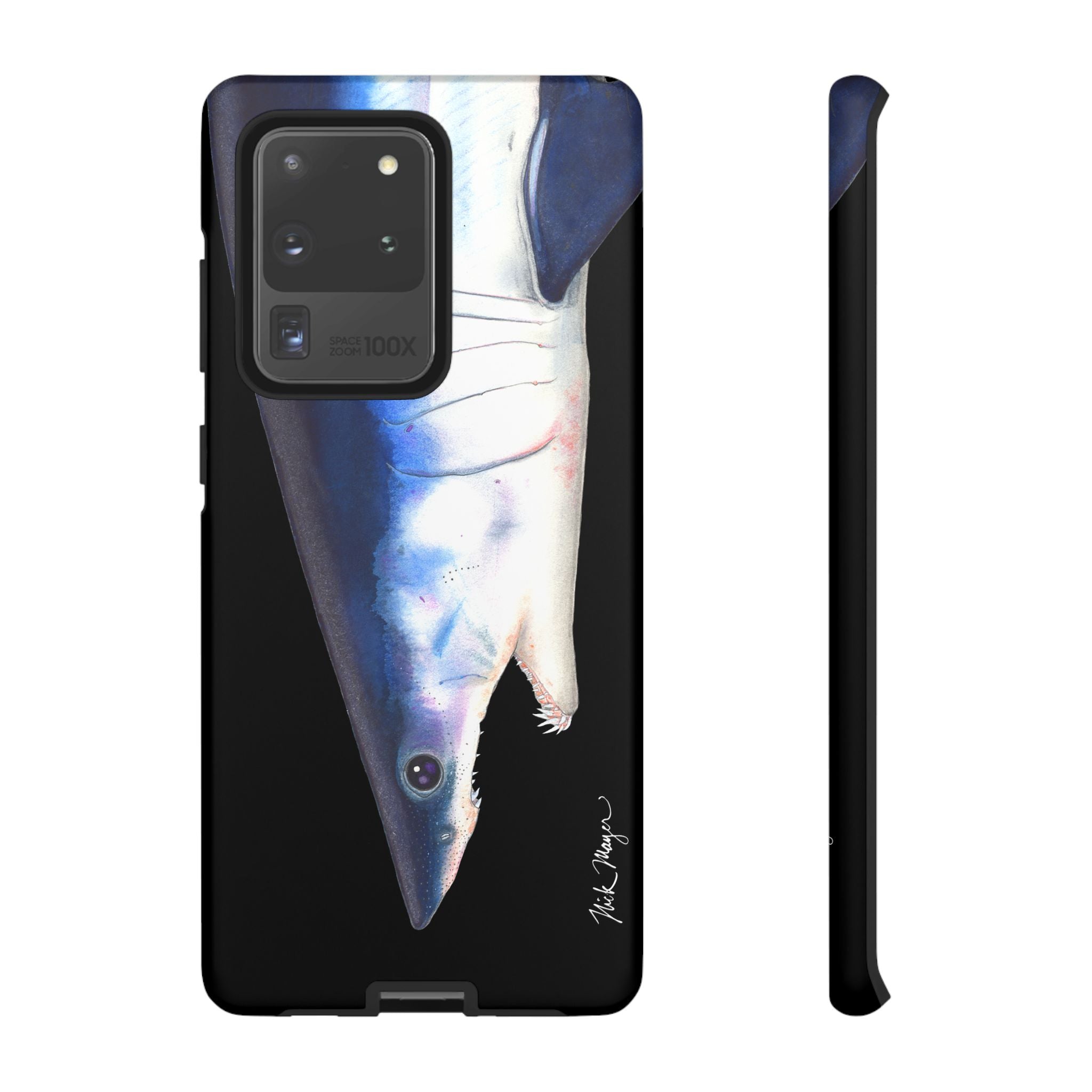 Mako Shark Face Black Phone Case (Samsung) Printify