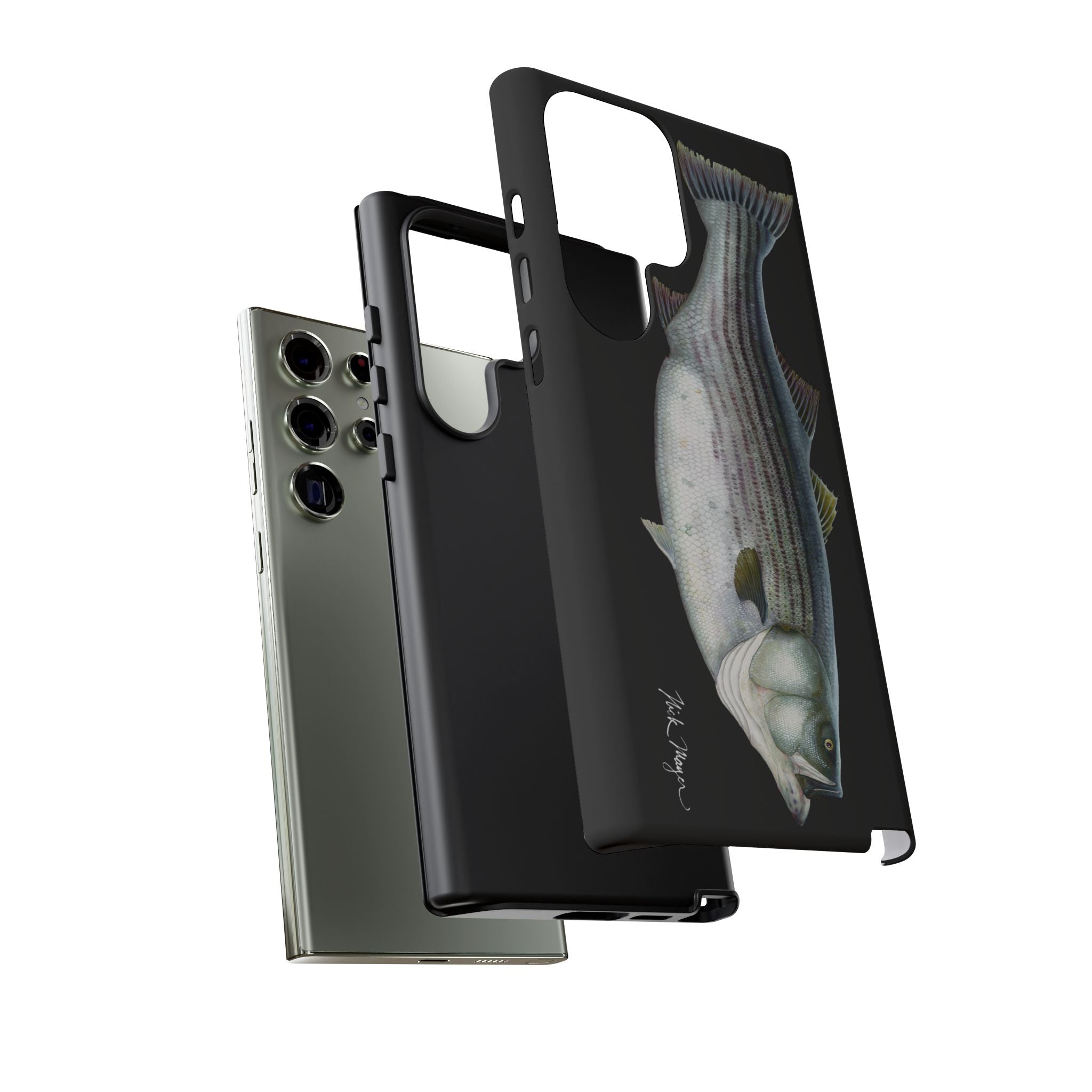 Cow Striper Phone Case (Samsung) - black