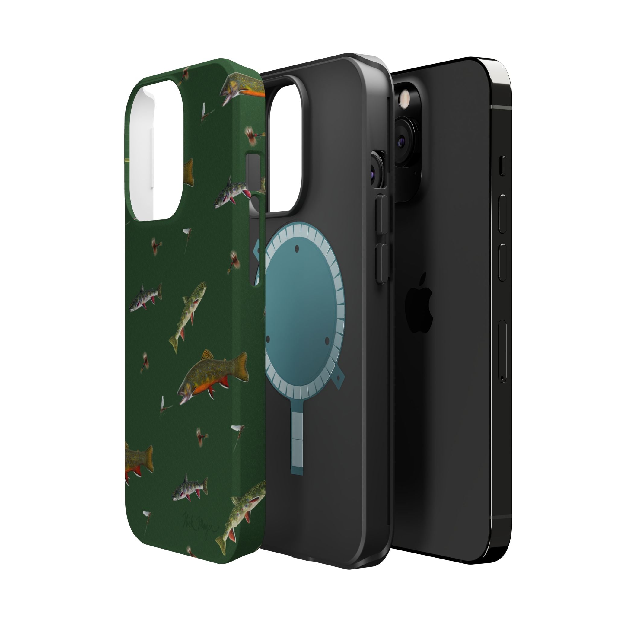 Trout and Flies MagSafe iPhone Case
