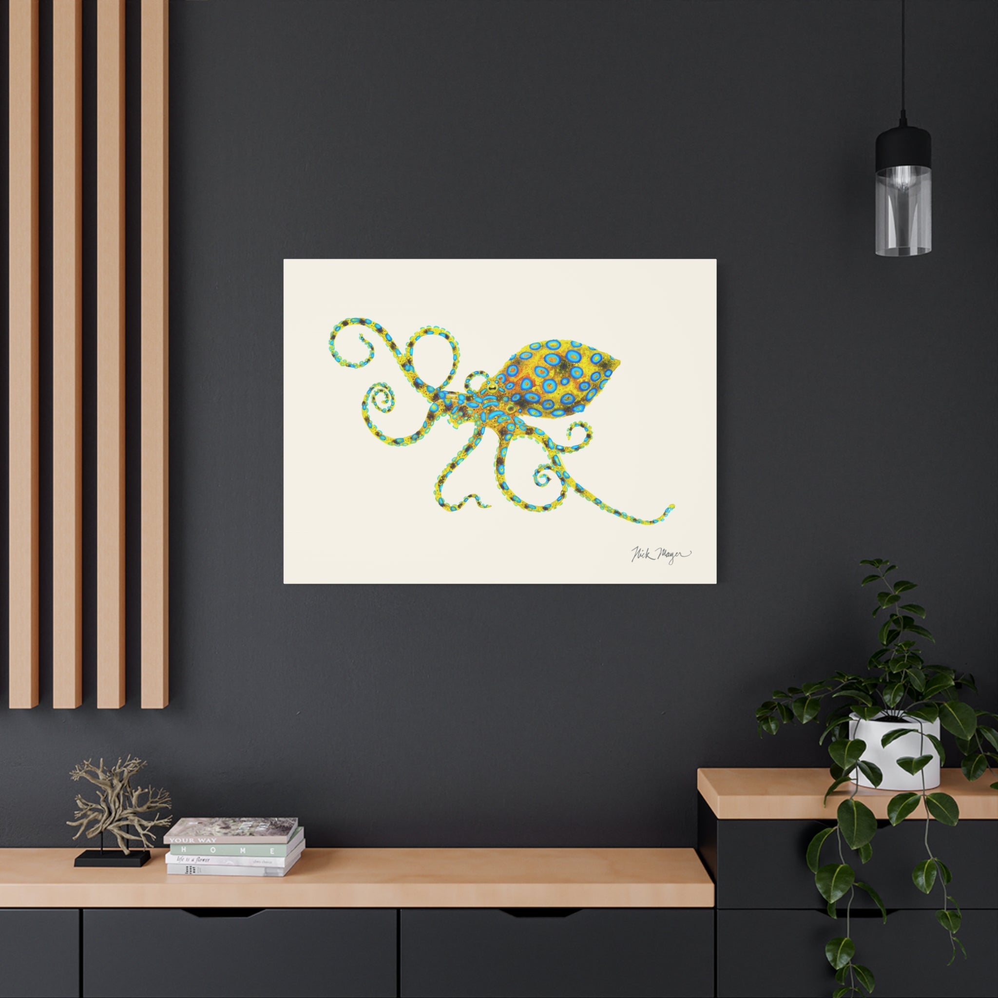 Blue Ringed Octopus Canvas Print