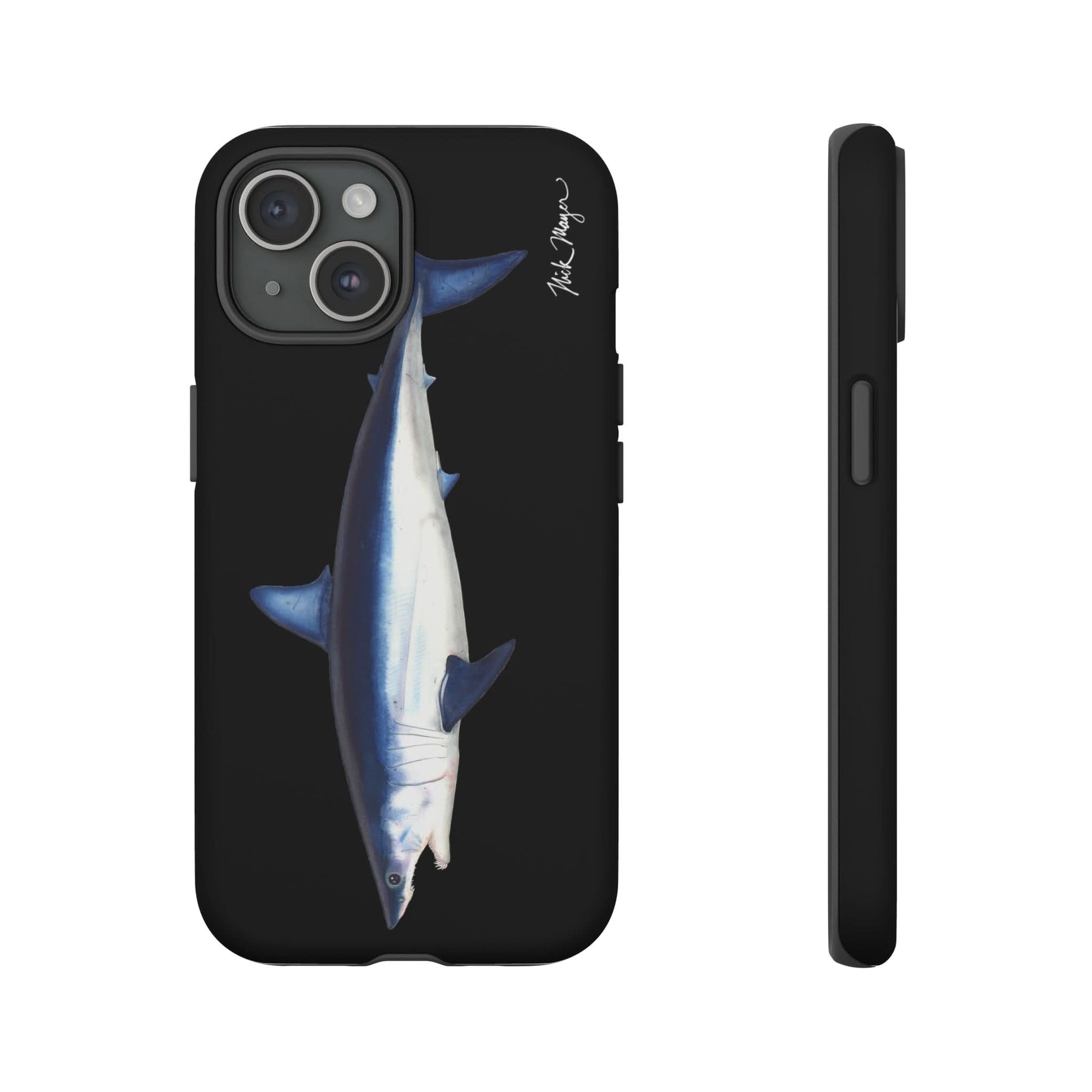 Mako Shark Black iPhone 15 Case