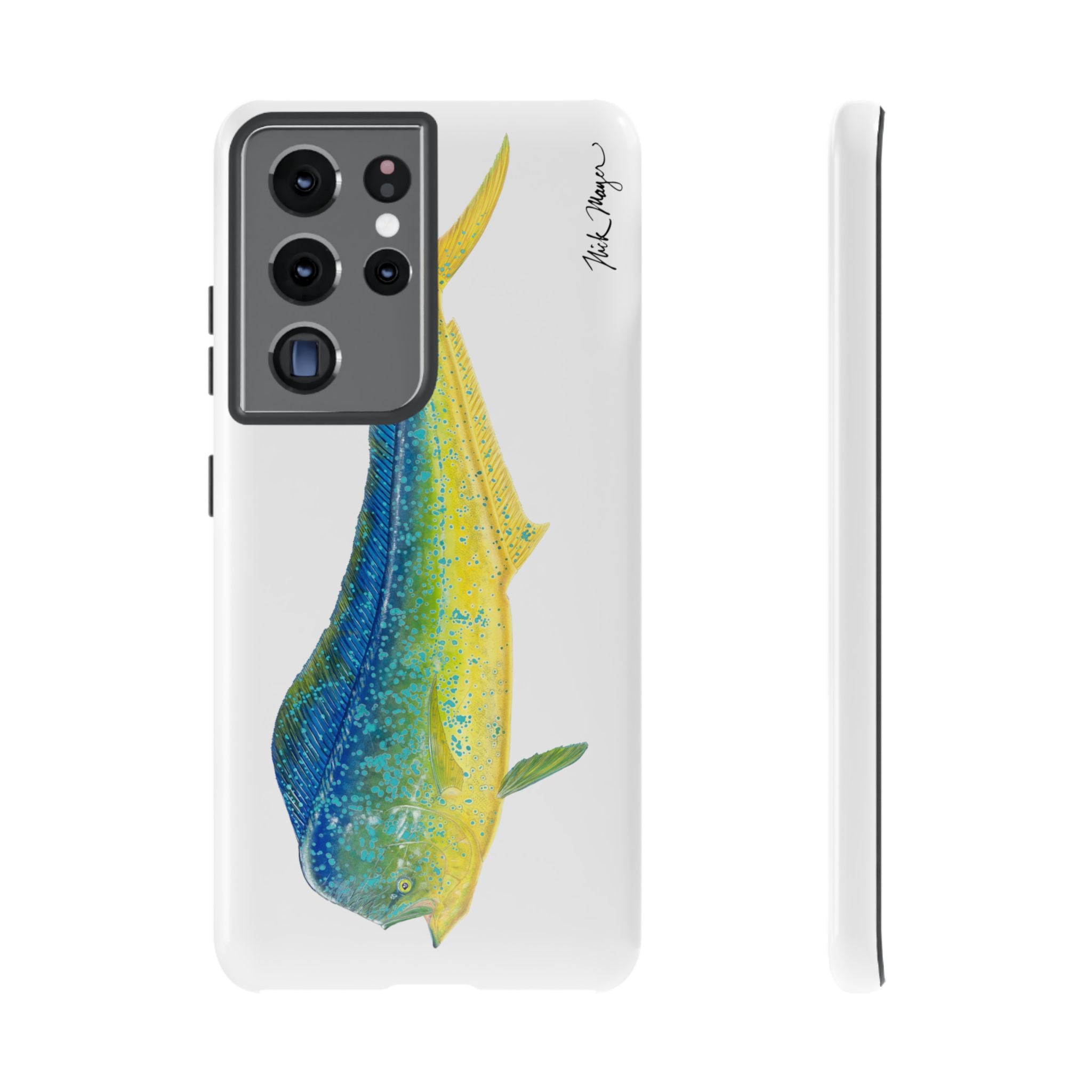 Bull Mahi White Phone Case (Samsung)