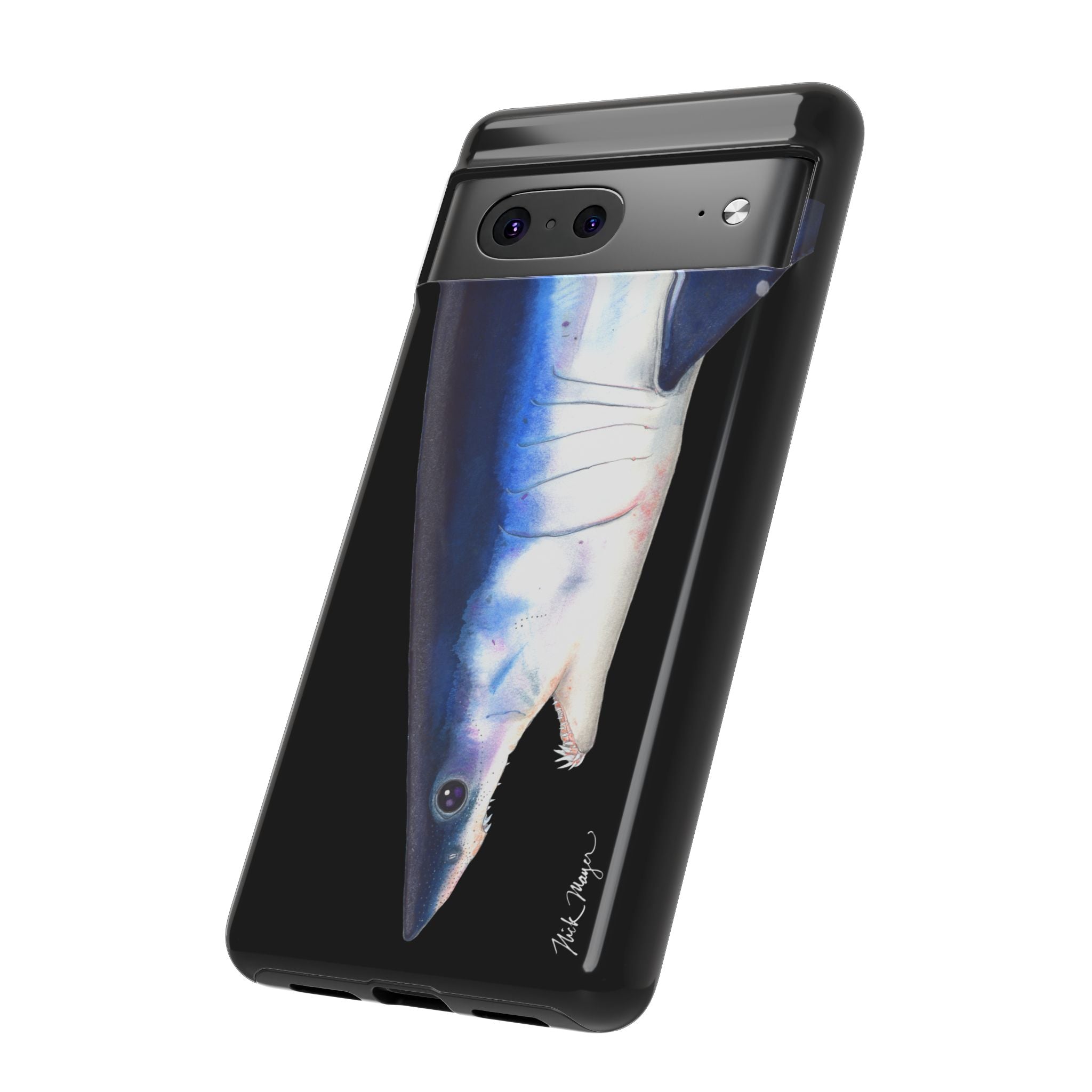 Mako Shark Face Black Phone Case (Samsung) Printify