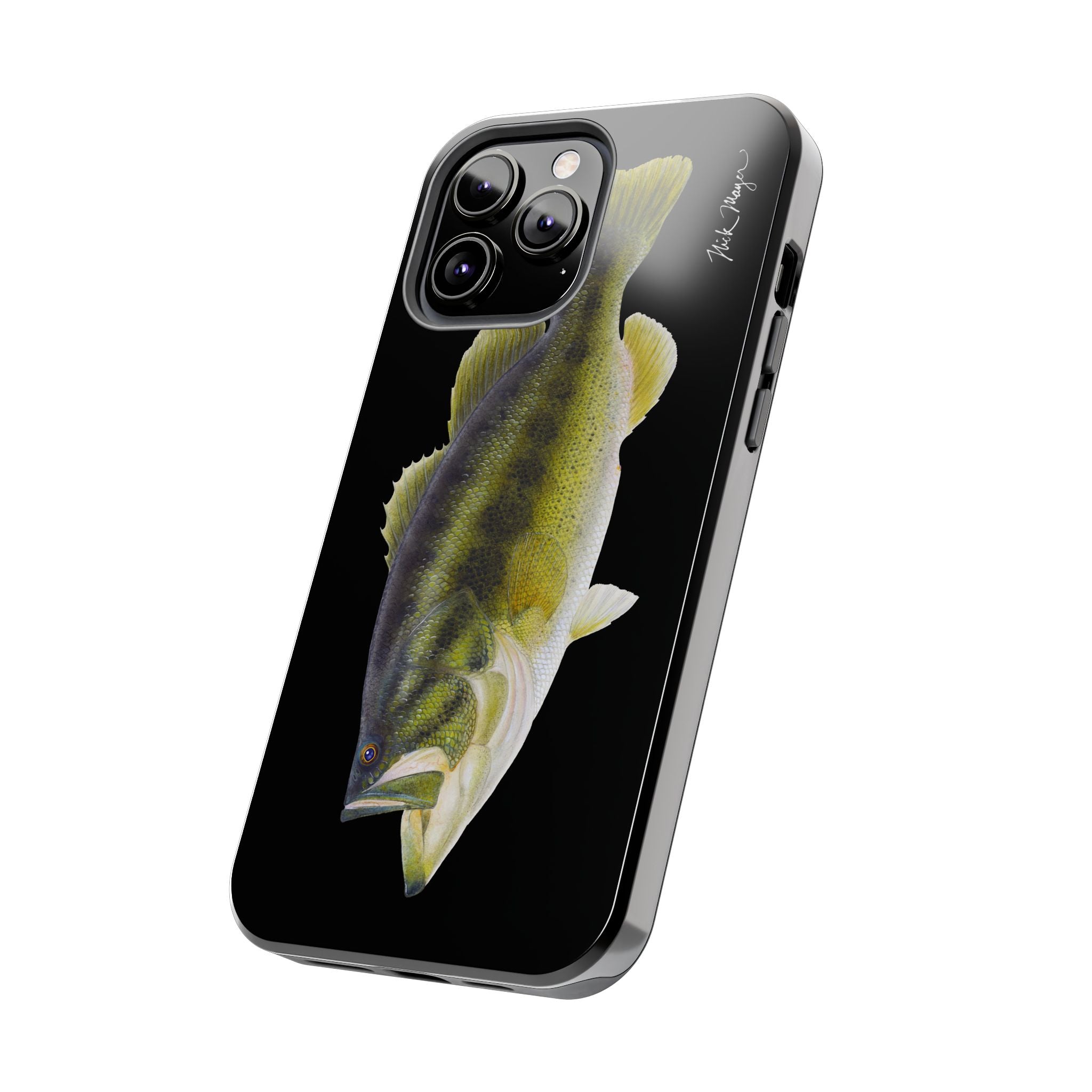 Largemouth Bass Black Phone Case (iPhone)