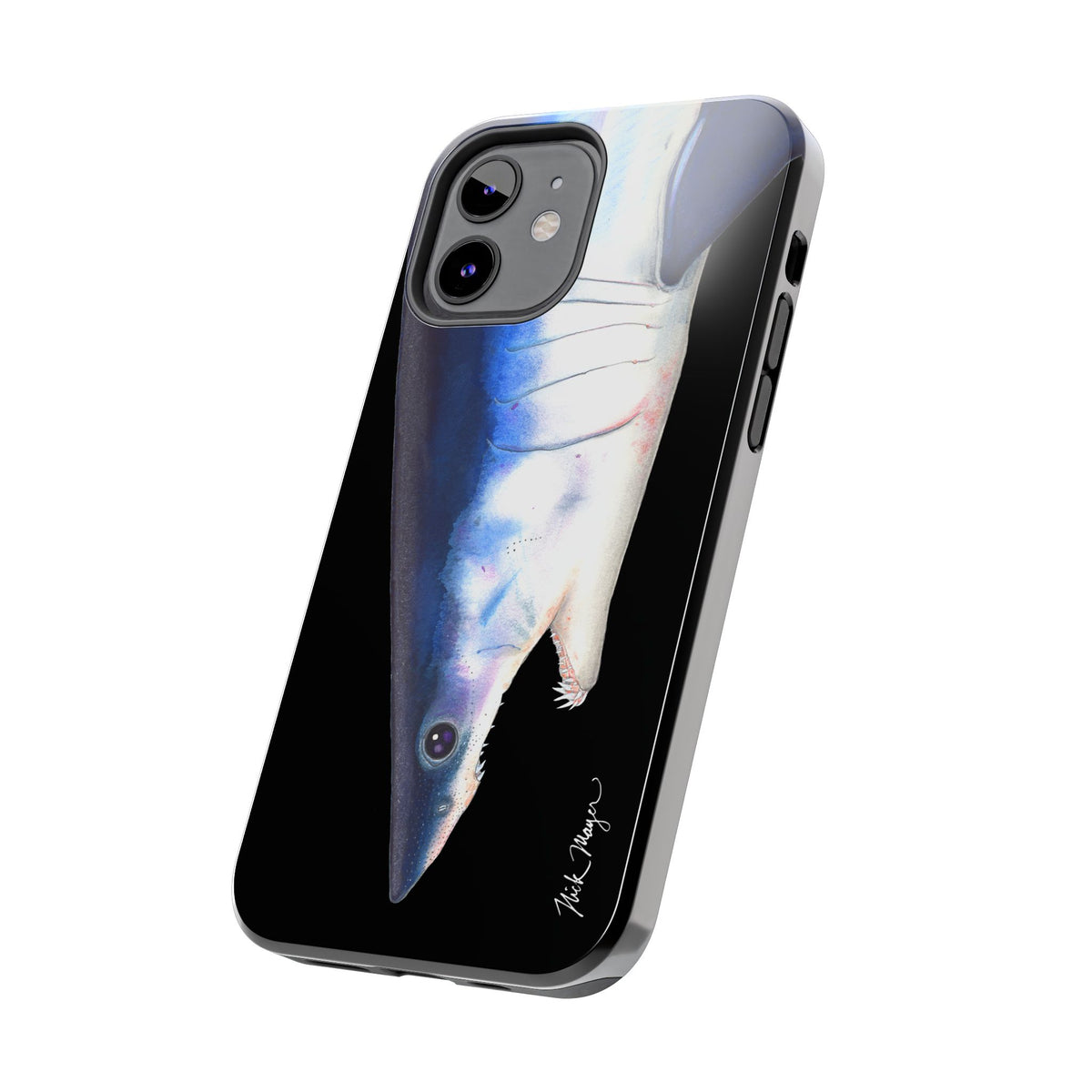 Mako Shark Face Black Case (iPhone) Printify