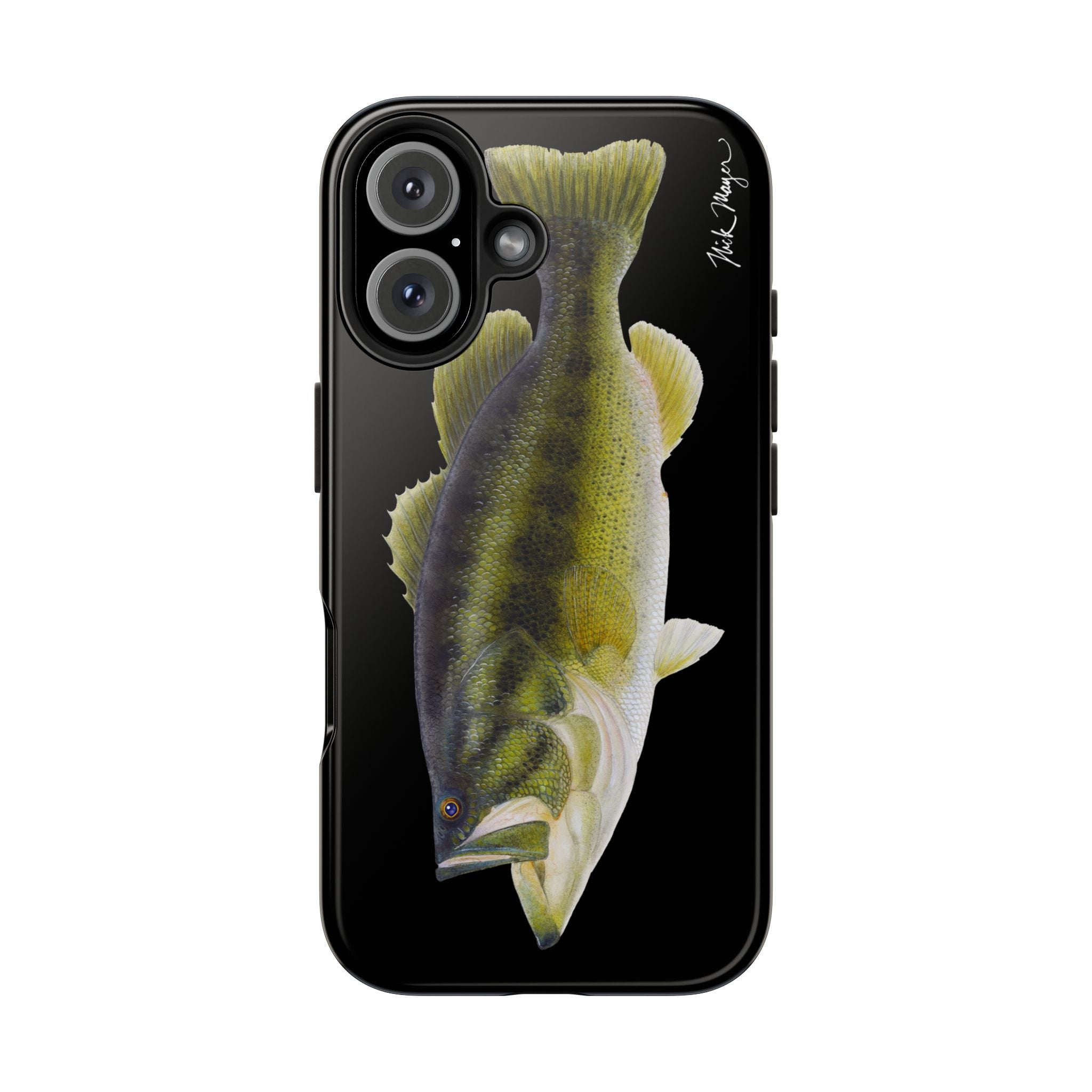 Largemouth Bass Black Phone Case (iPhone)