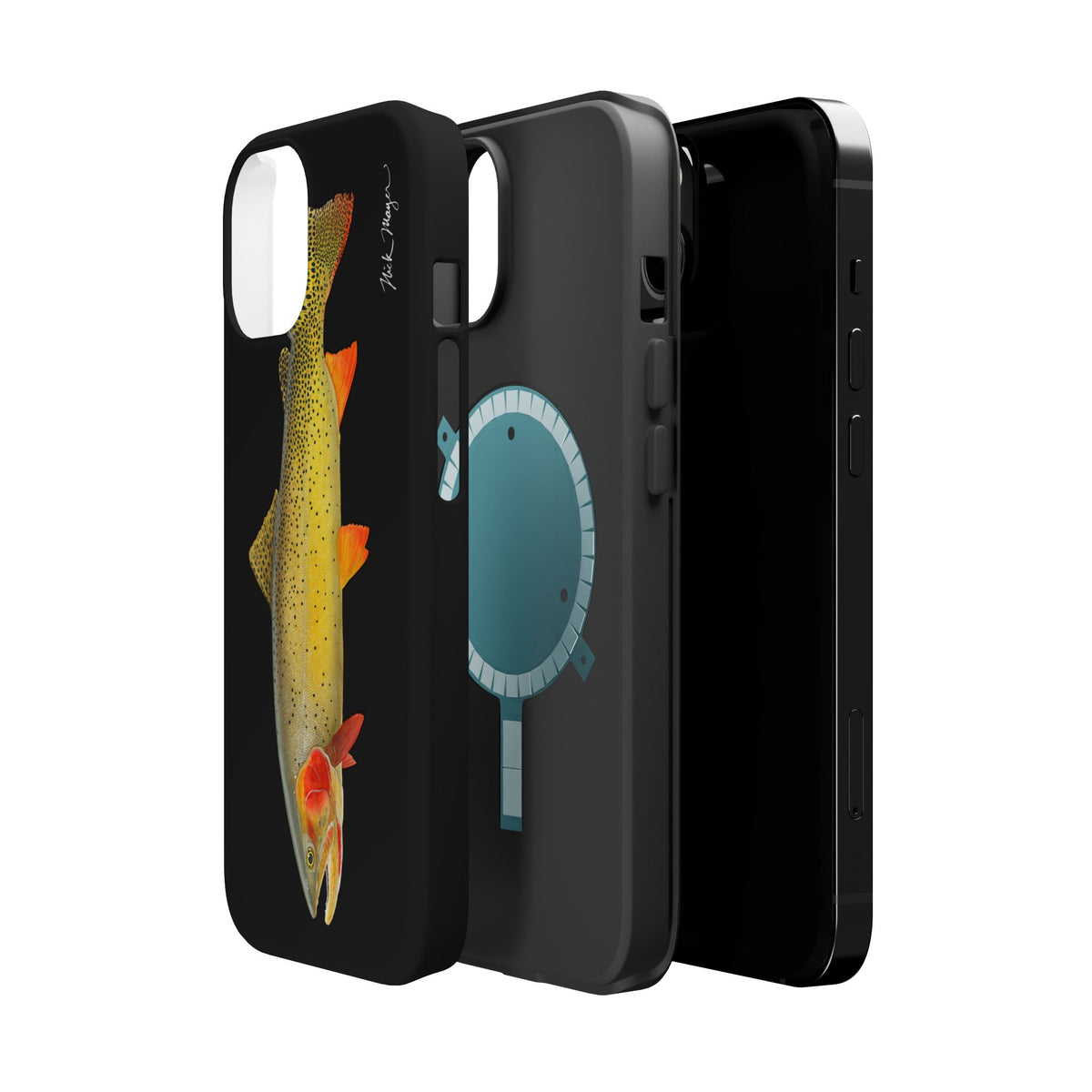Cutthroat Trout 1 Black MagSafe iPhone Case Printify