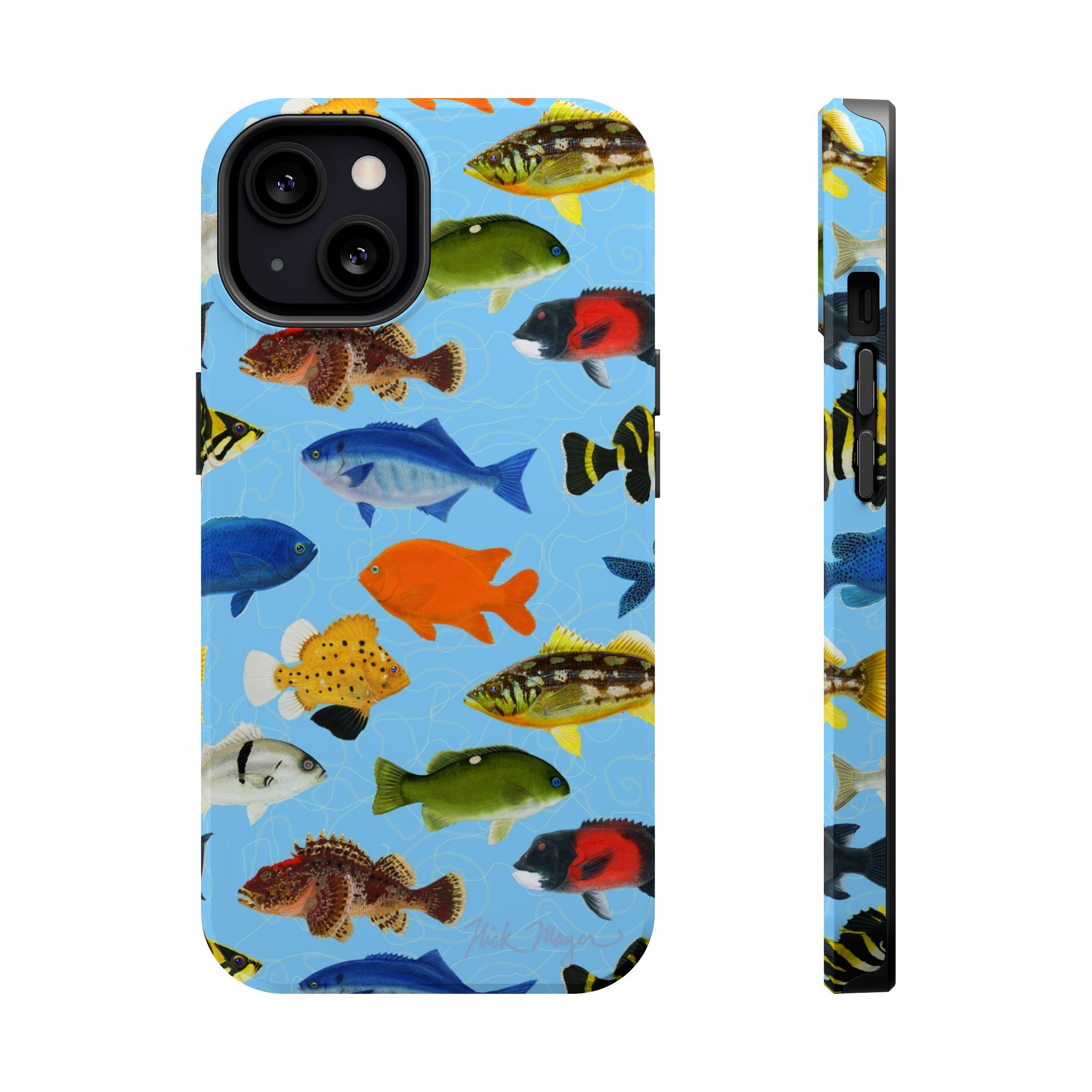 California Fish Blue MagSafe iPhone Case