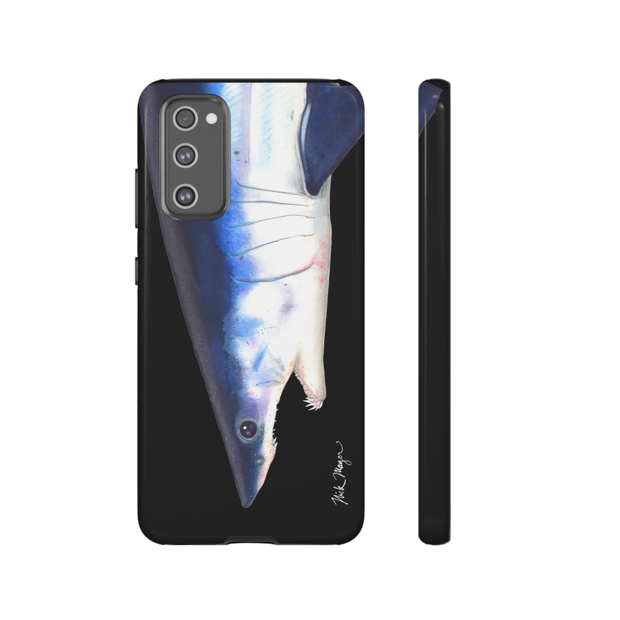 Mako Shark Face Black Phone Case (Samsung) Printify