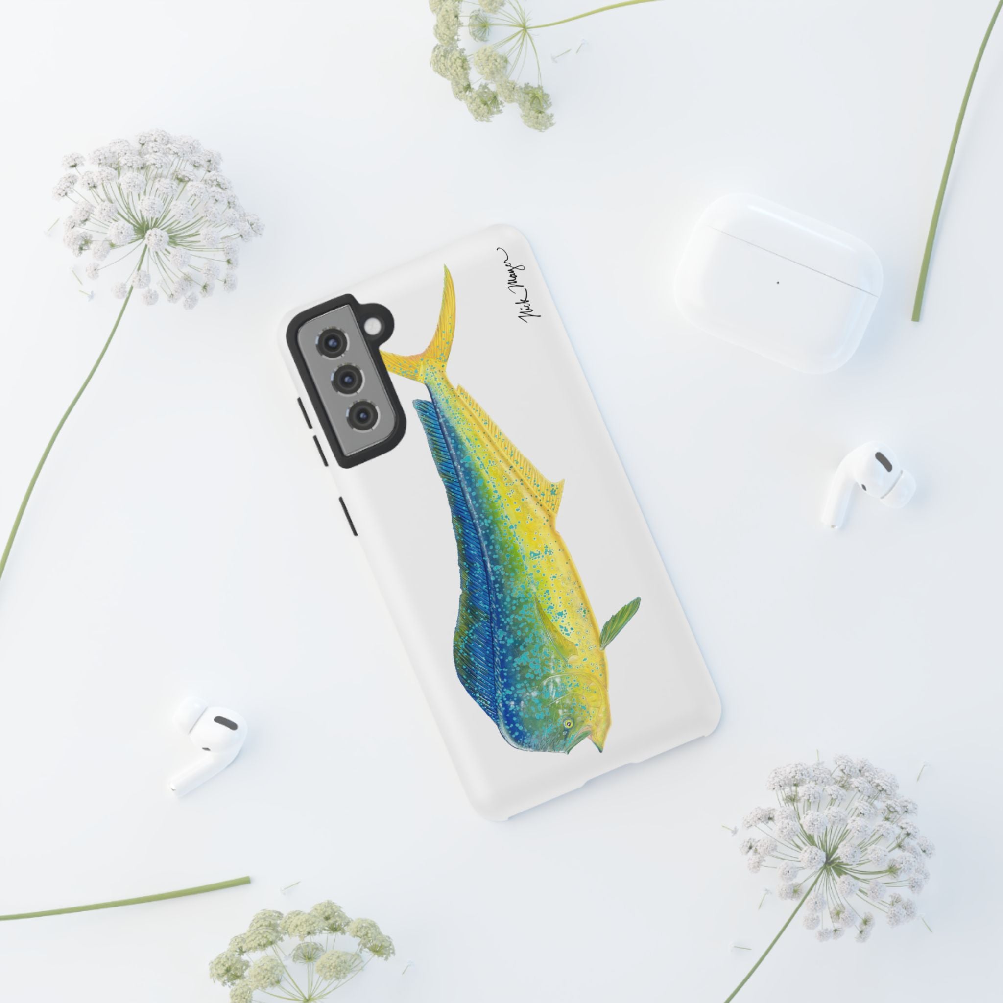 Bull Mahi White Phone Case (Samsung)