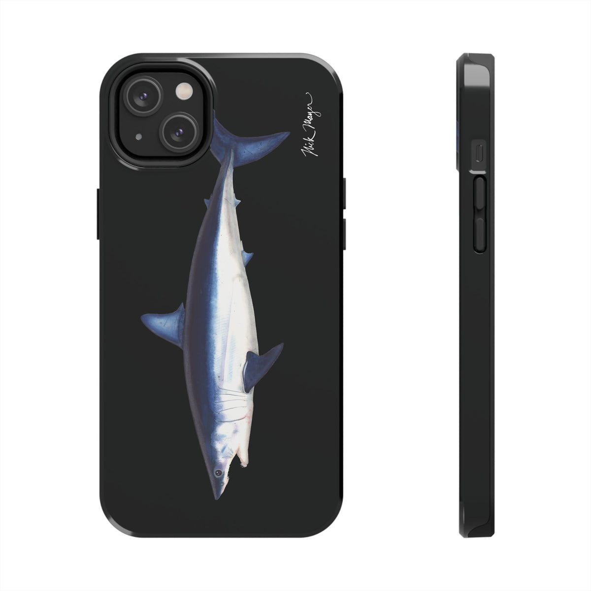 Mako Shark Black iPhone Case Printify