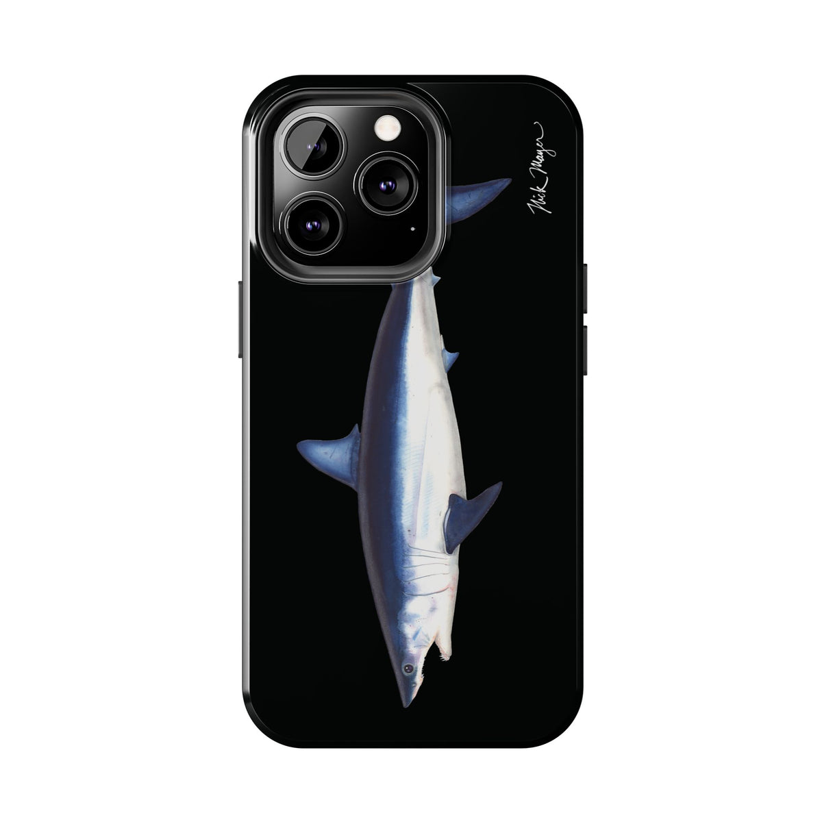 Mako Shark Black iPhone Case Printify