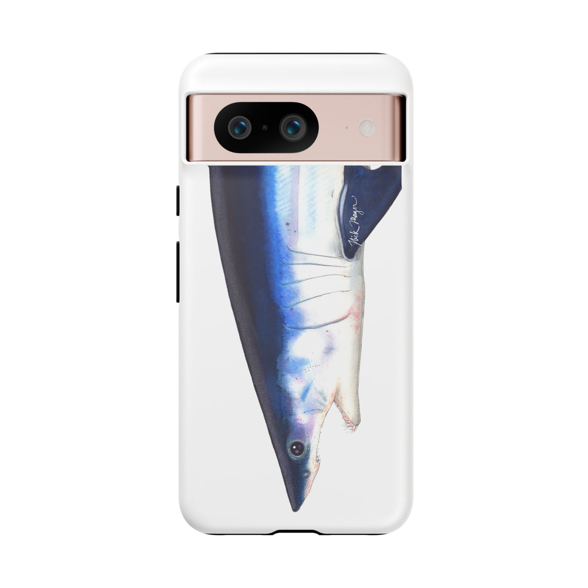 Mako Shark Face White Phone Case (Samsung) Printify
