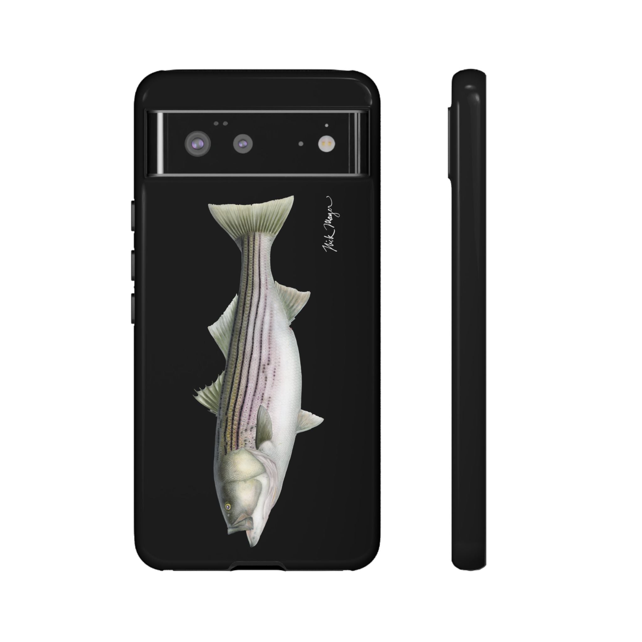 30 lb Striper Black Phone Case (Samsung) Printify