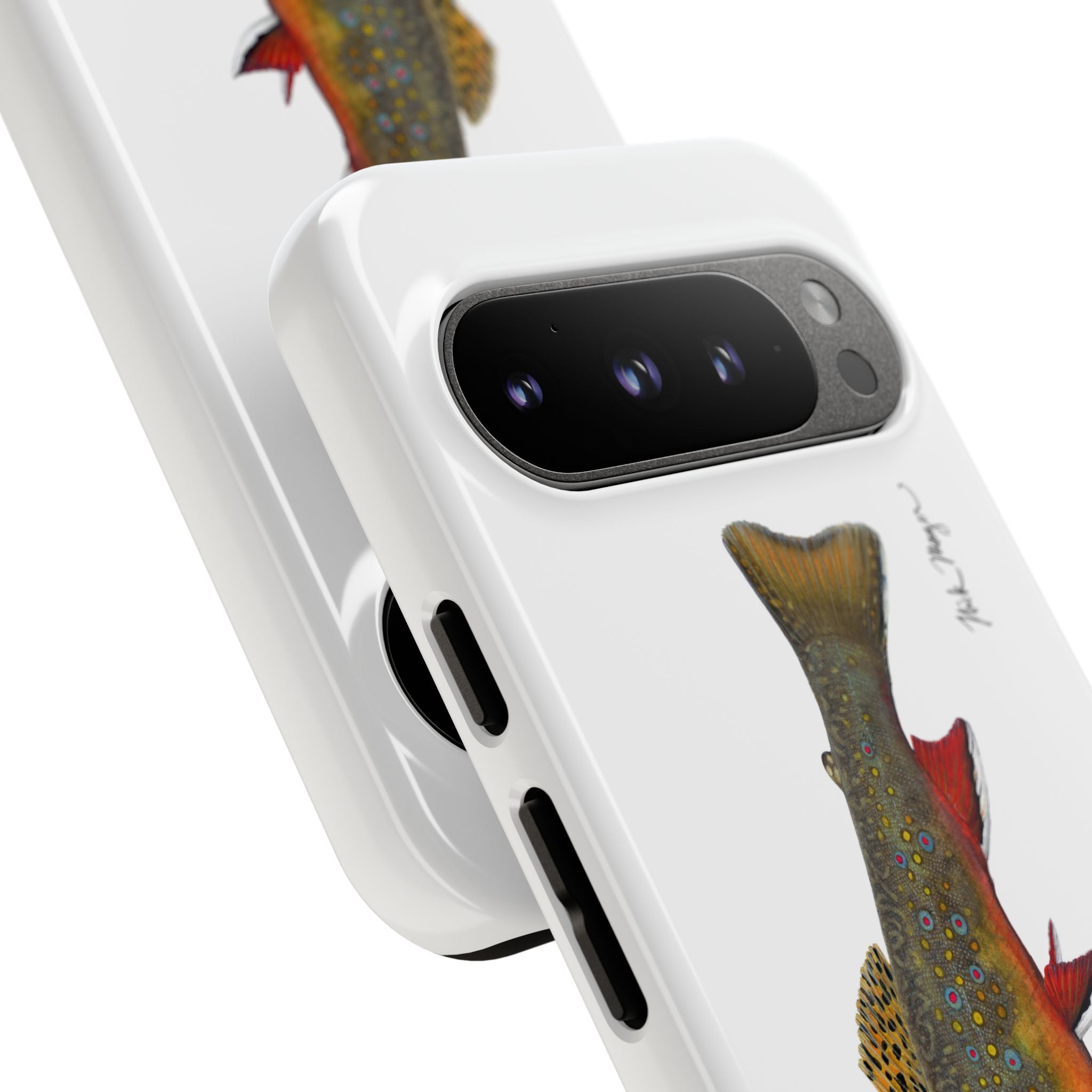 Brook Trout White Phone Case (Samsung)