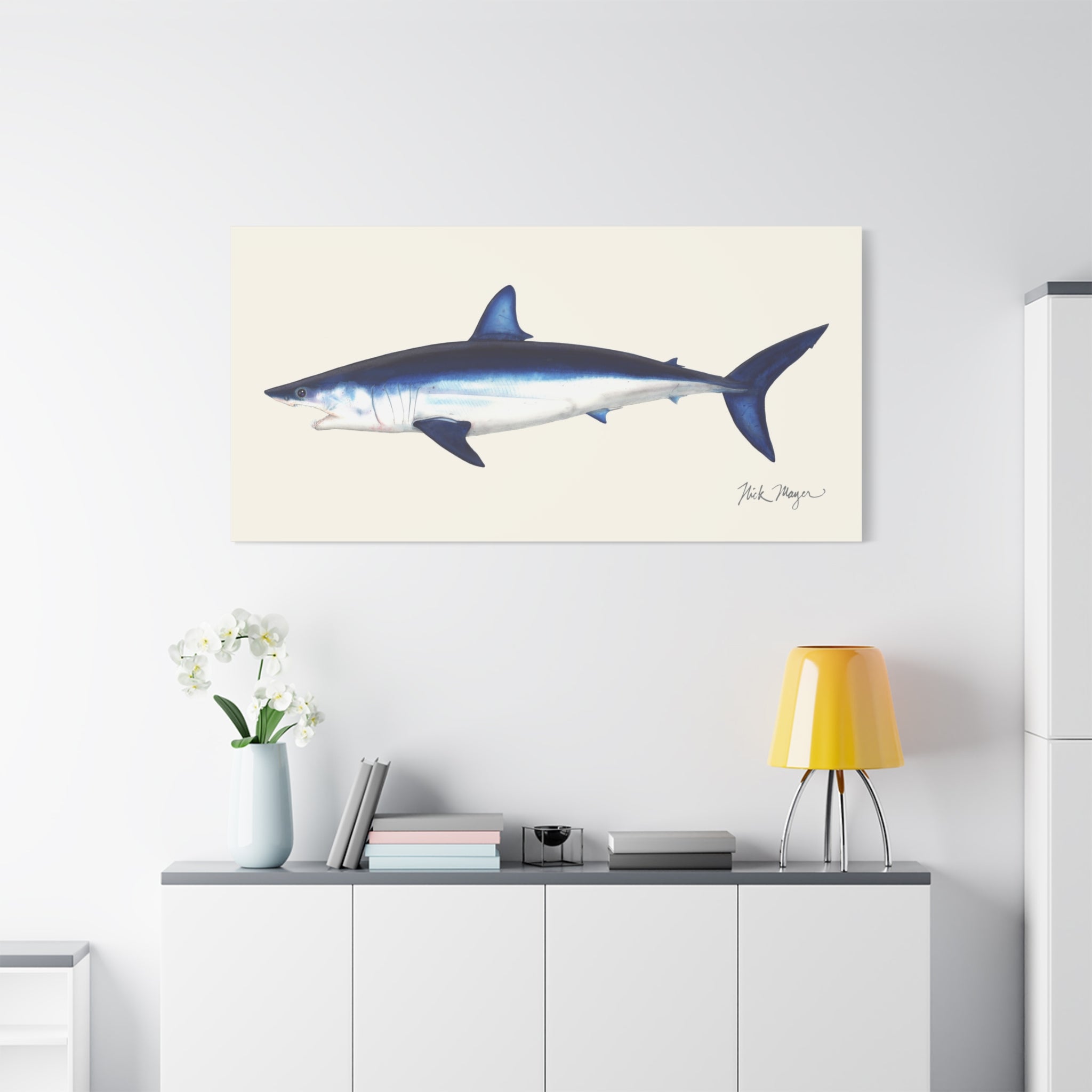 Mako Shark Canvas Print, up to 30 x 60