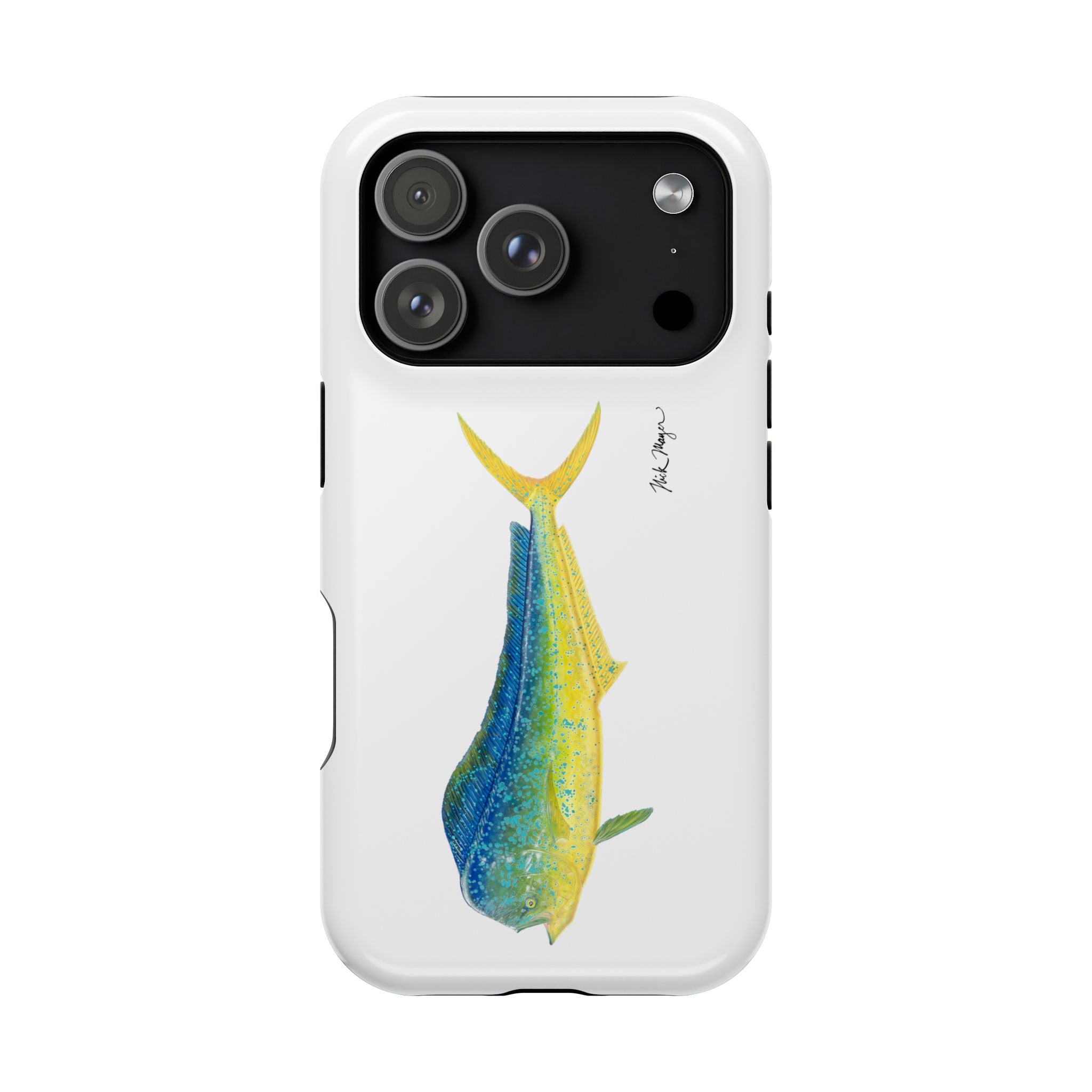 Bull Mahi MagSafe White iPhone Case