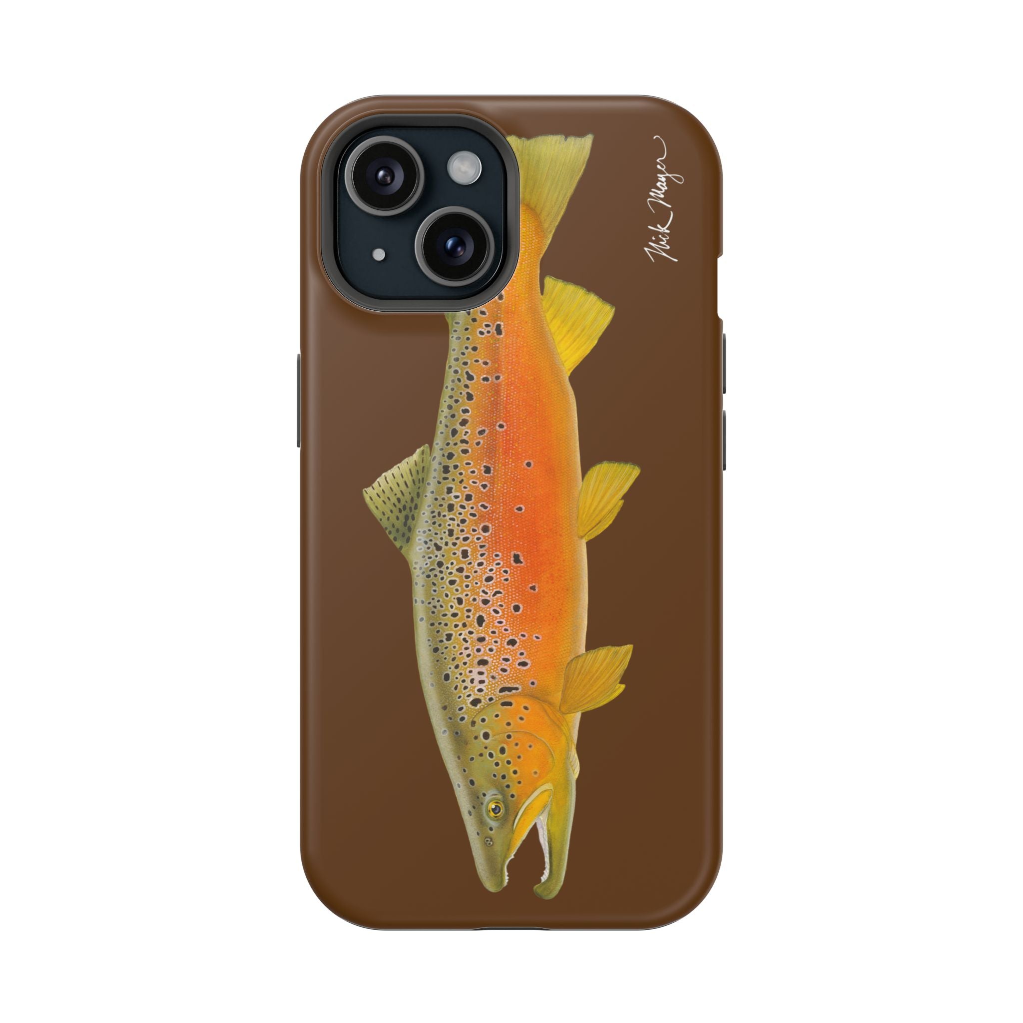 Brown Trout 2 Brown MagSafe iPhone Case, Limited Run