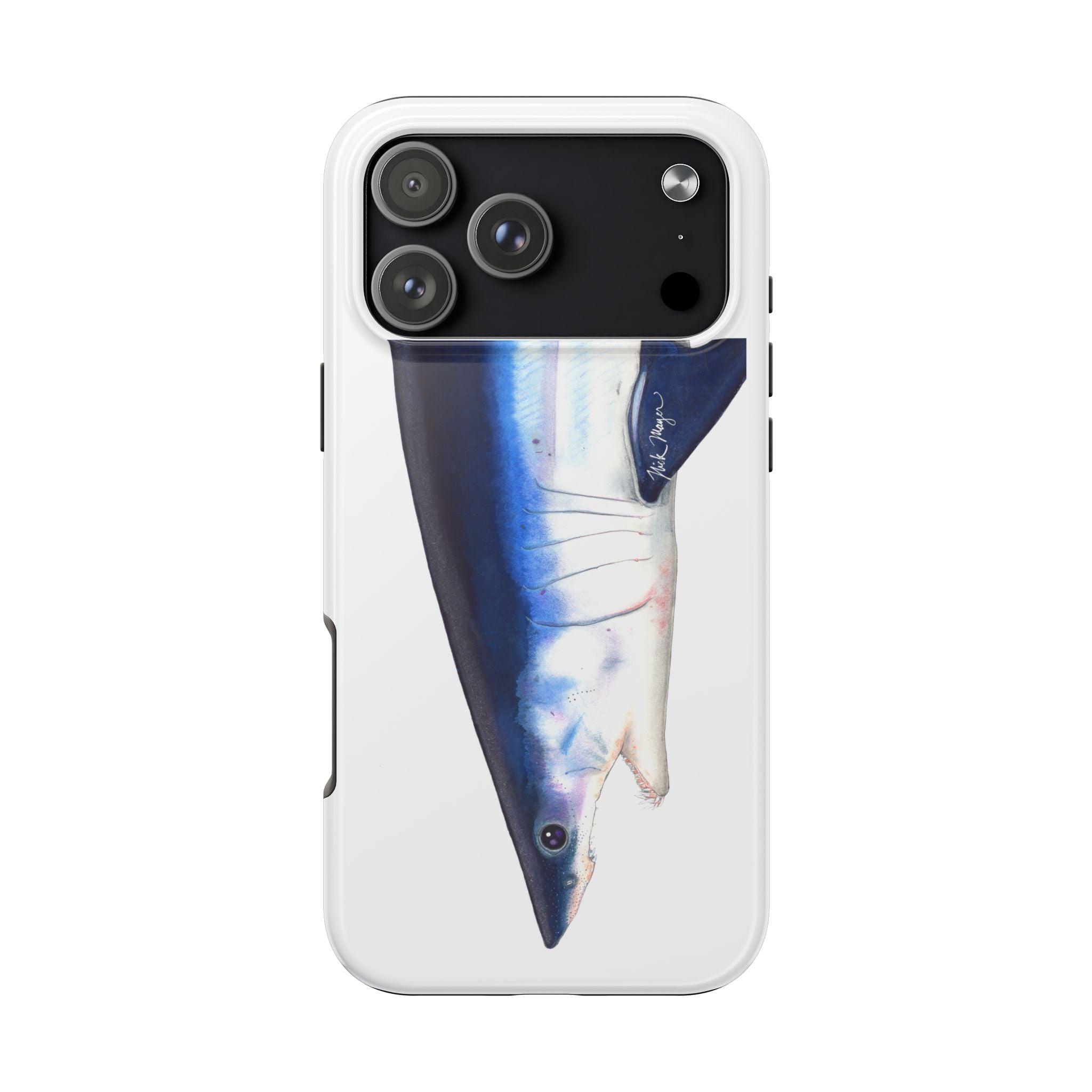 Mako Shark Face White Phone Case (iPhone)