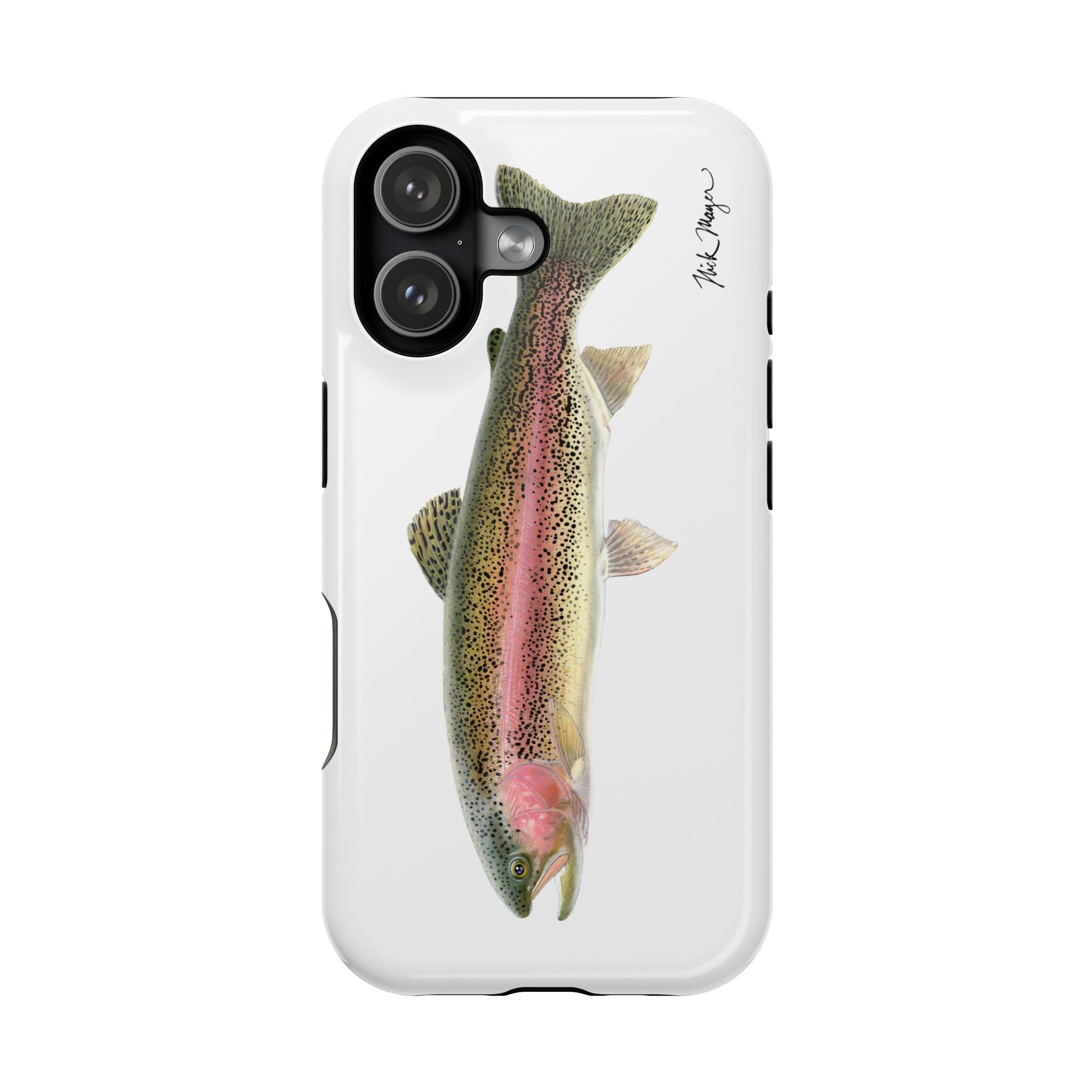Rainbow Trout MagSafe White iPhone Case