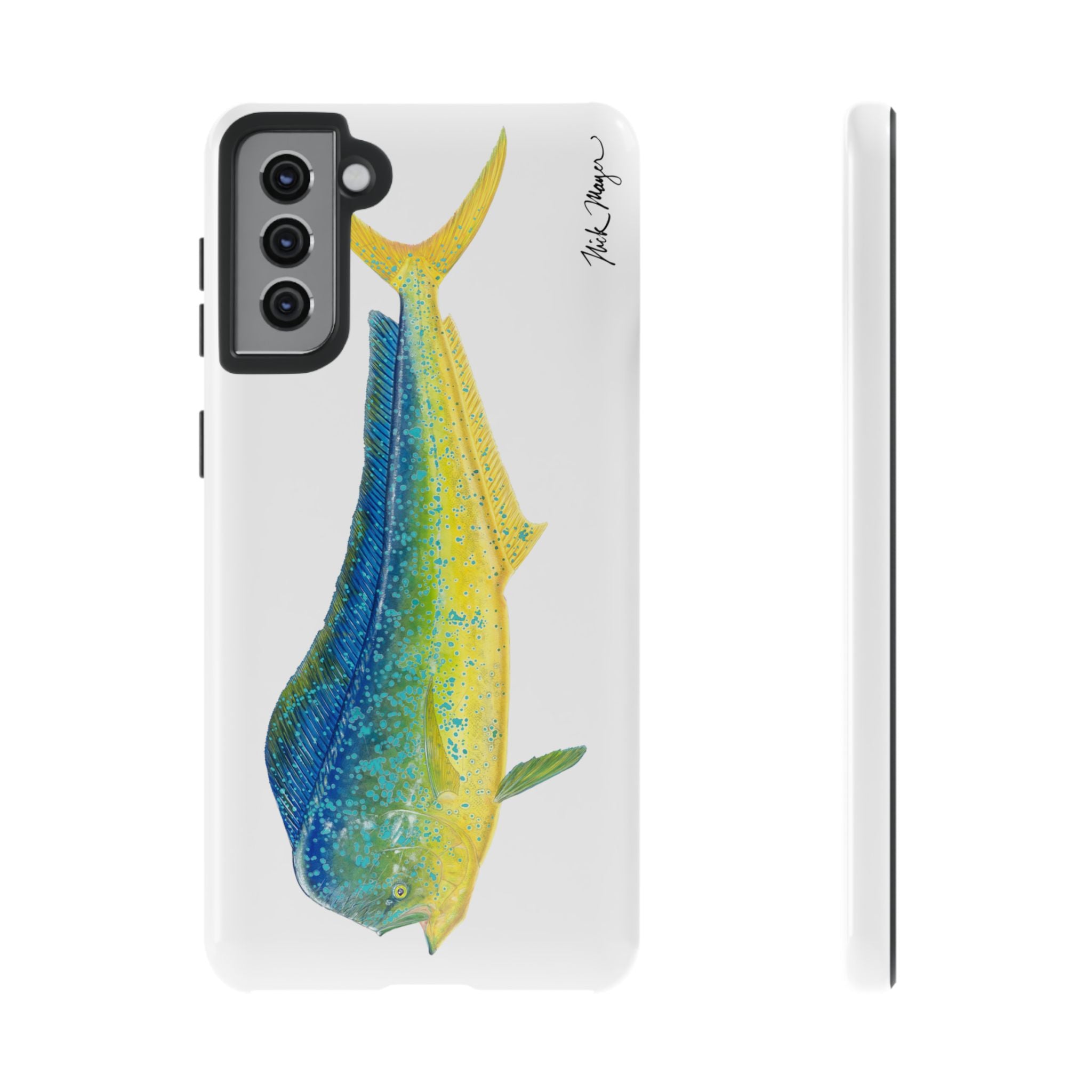 Bull Mahi White Phone Case (Samsung)
