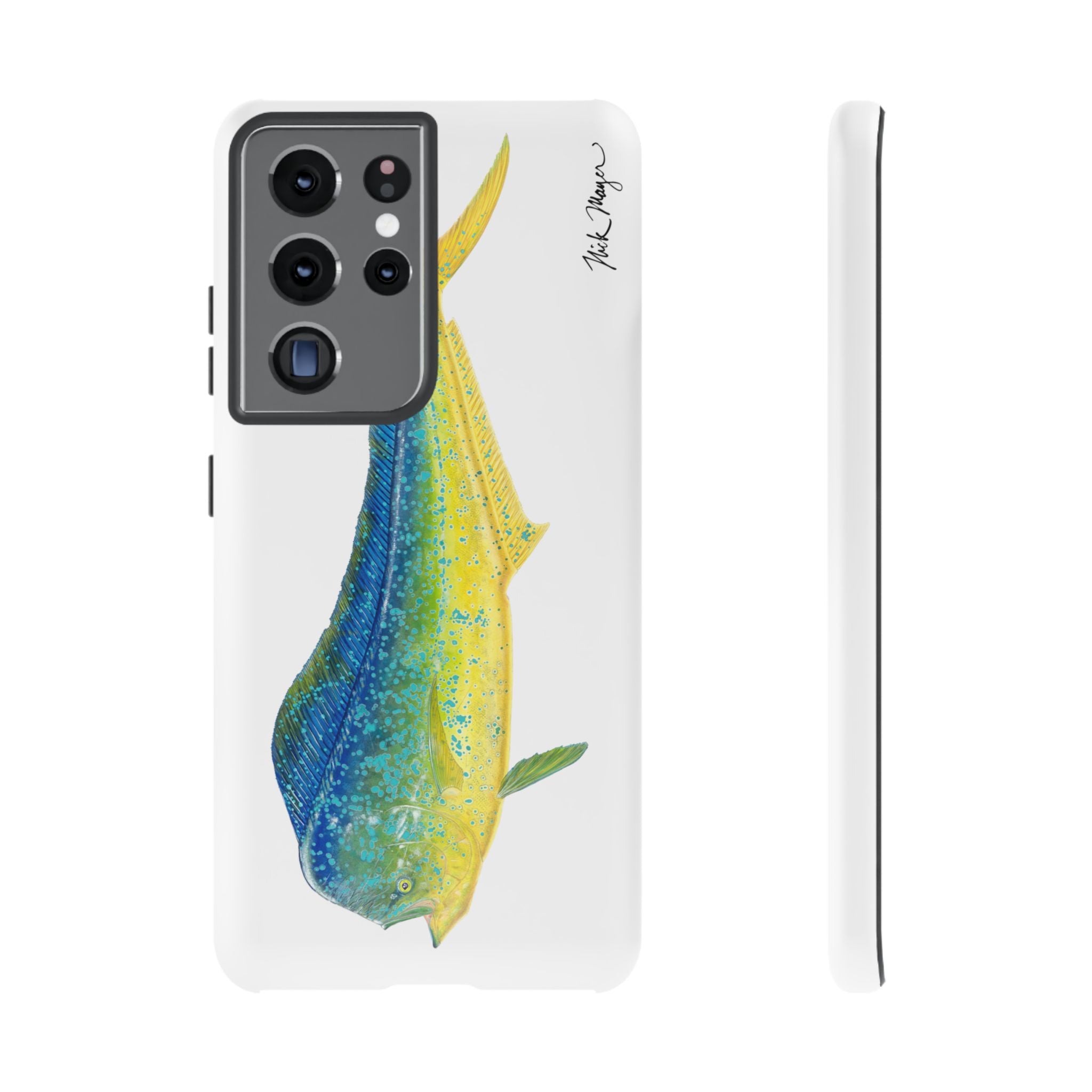 Bull Mahi White Phone Case (Samsung)
