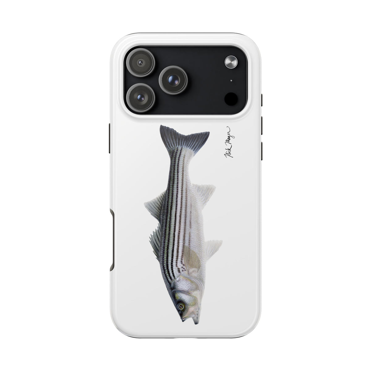 Schoolie Striper White Phone Case (iPhone) Printify