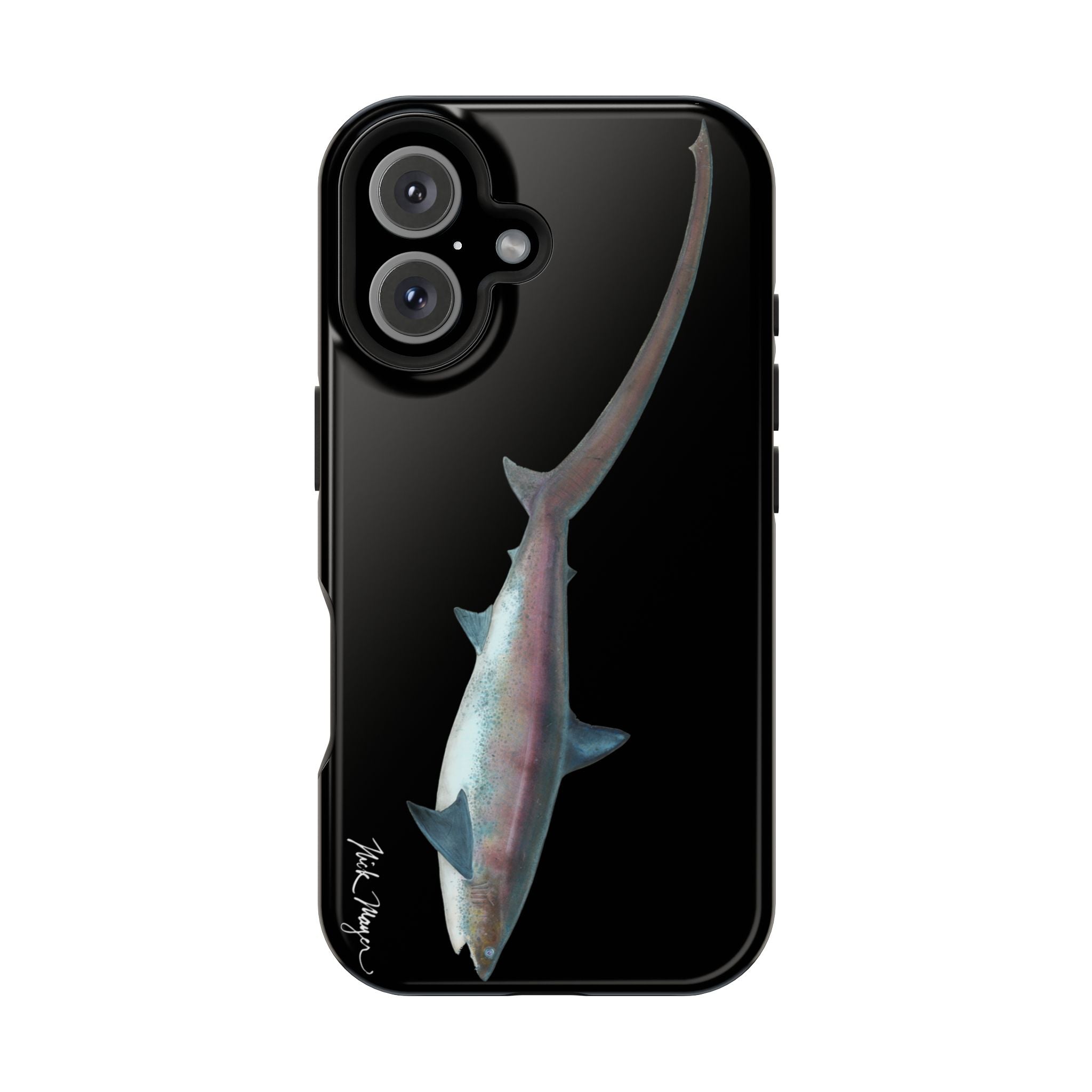 Thresher Shark MagSafe Black iPhone Case
