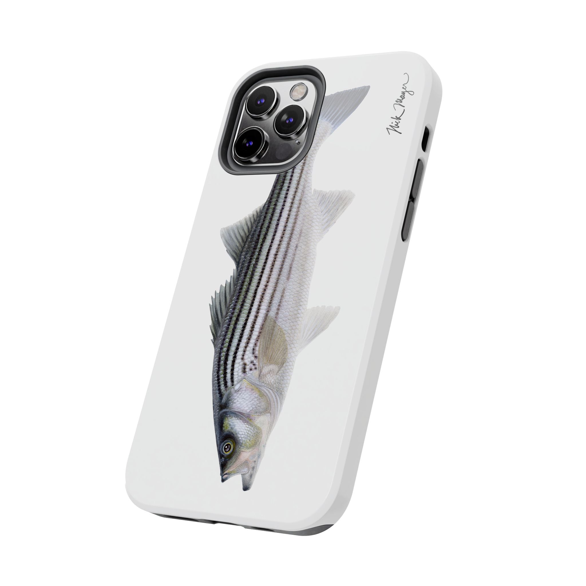 Schoolie Striper White Phone Case (iPhone)