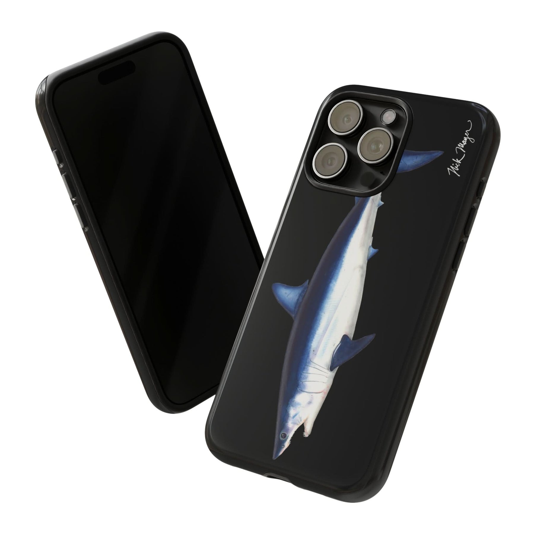 Mako Shark Black iPhone 15 Case