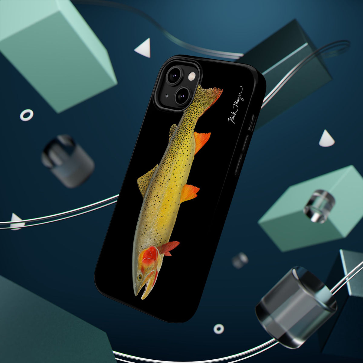 Cutthroat Trout 1 Black MagSafe iPhone Case Printify