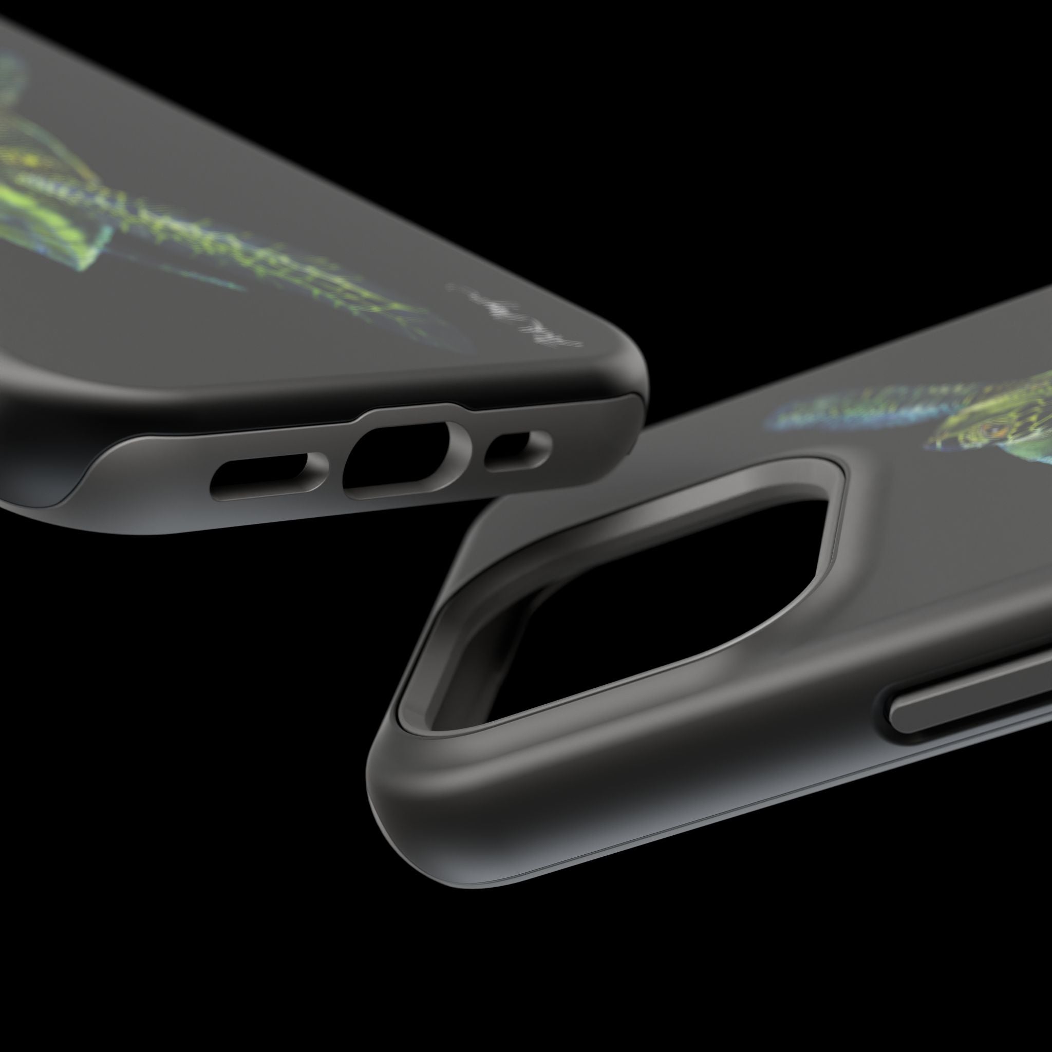 Green Sea Turtle MagSafe Black iPhone Case