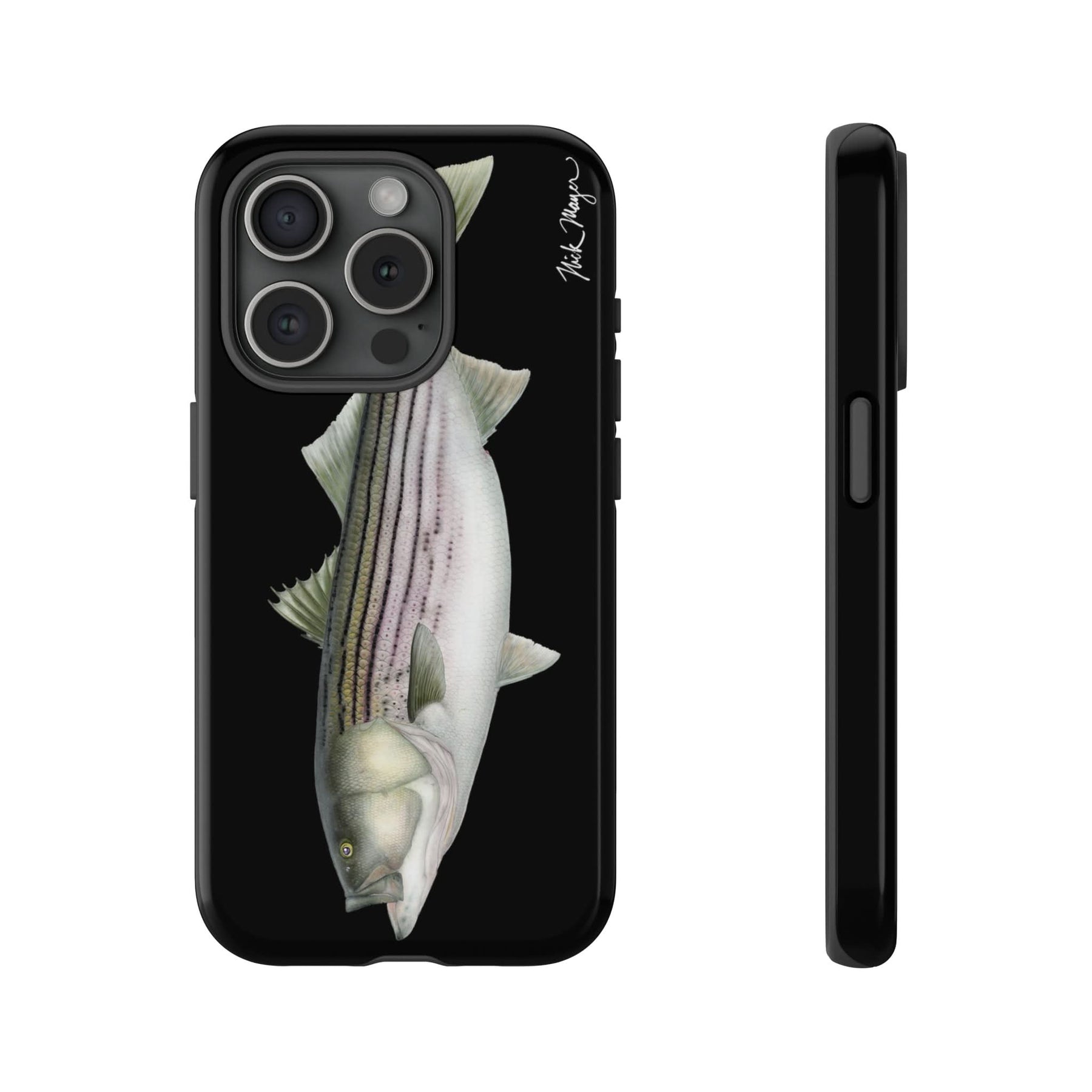 30 lb Striper Black iPhone 15 Case