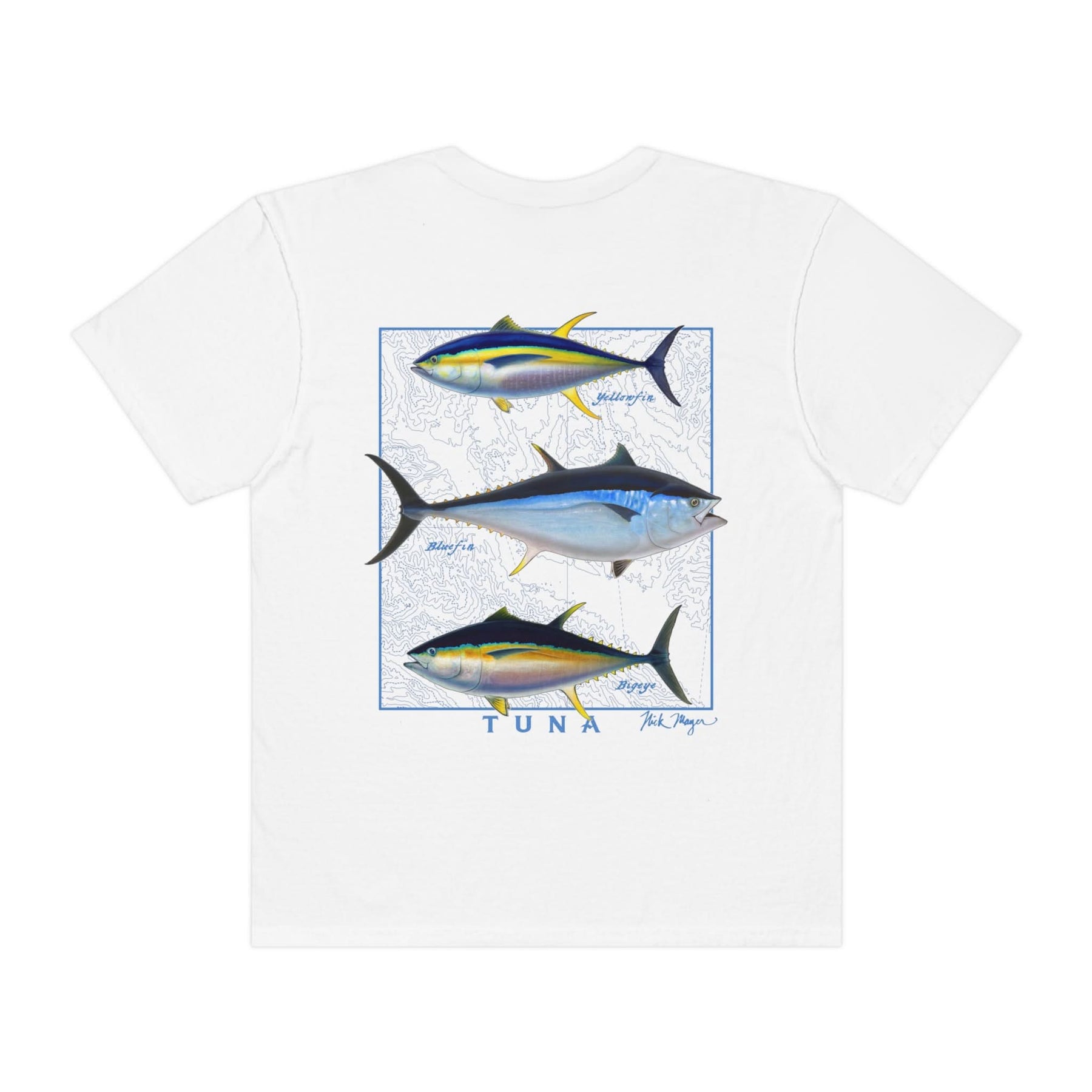 Tuna Slam Premium Front & Back Comfort Colors Tee