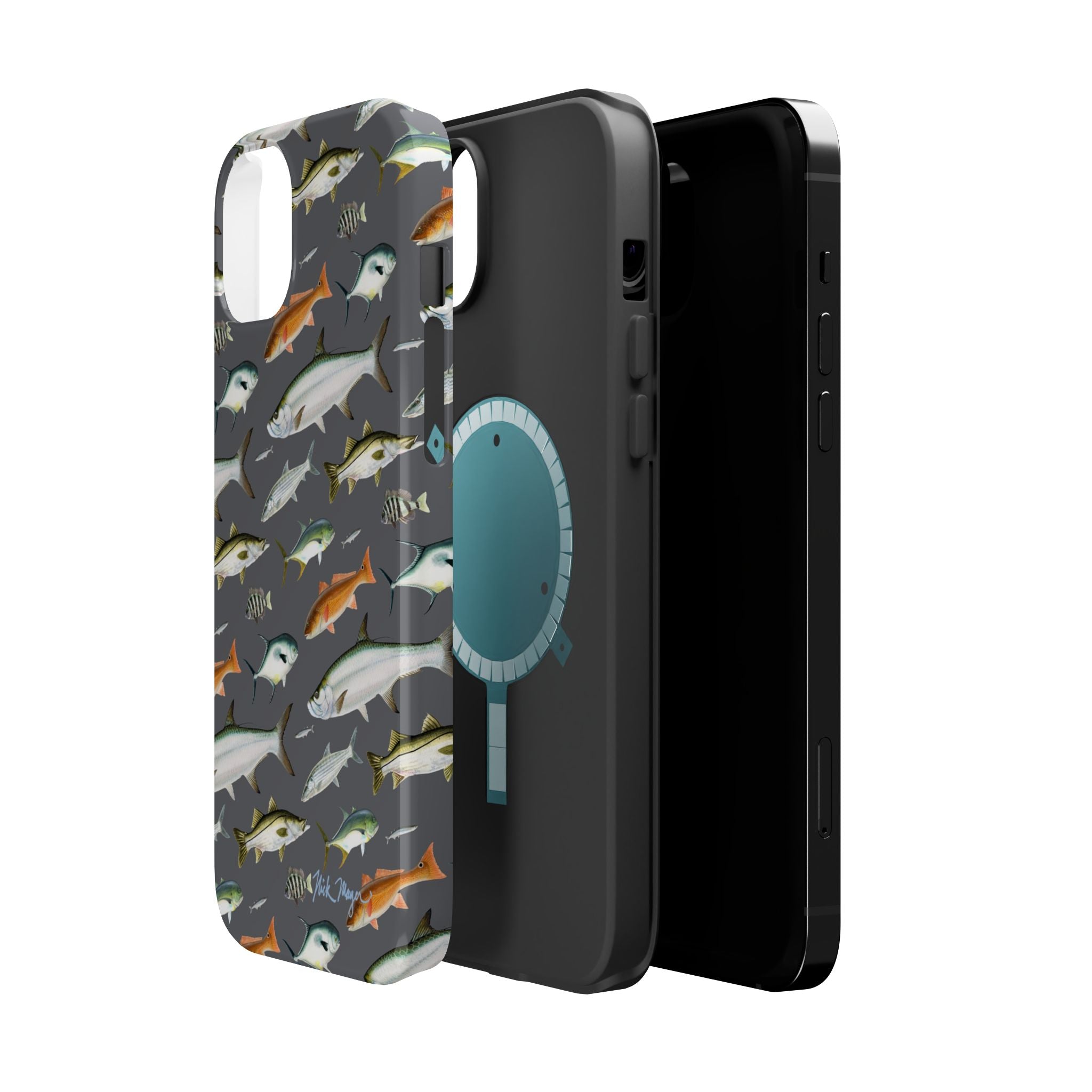 NEW Southern Fish Grey MagSafe iPhone Case
