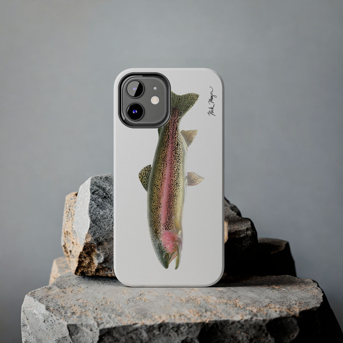 Rainbow Trout White Phone Case (iPhone) Printify