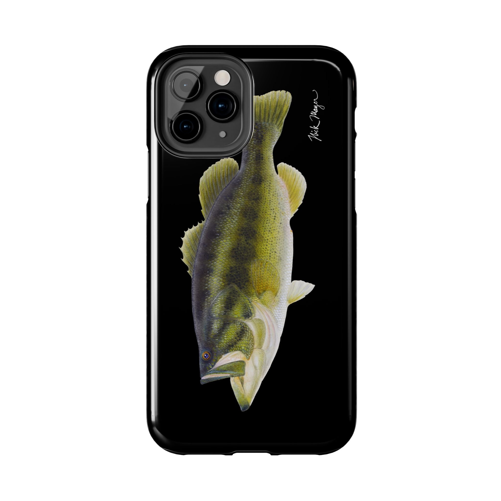 Largemouth Bass Black Phone Case (iPhone)