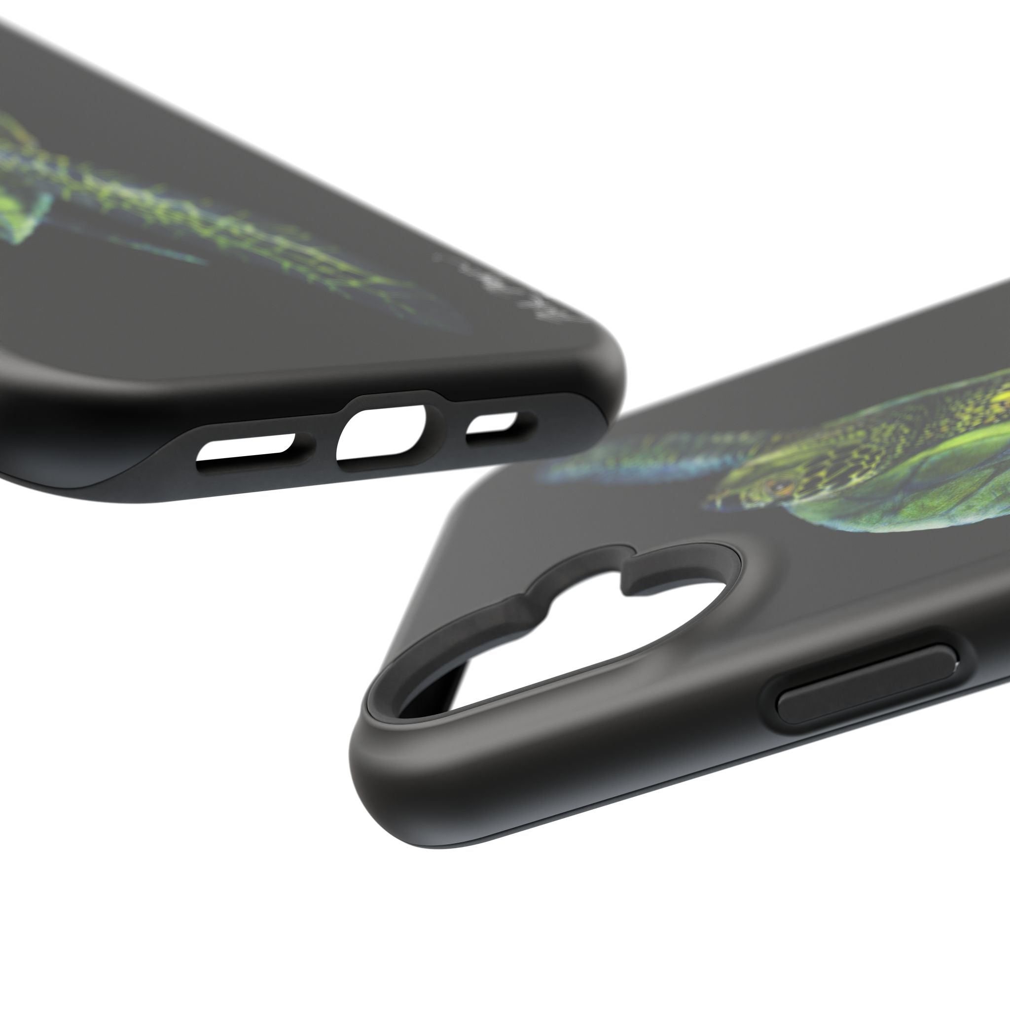 Green Sea Turtle MagSafe Black iPhone Case
