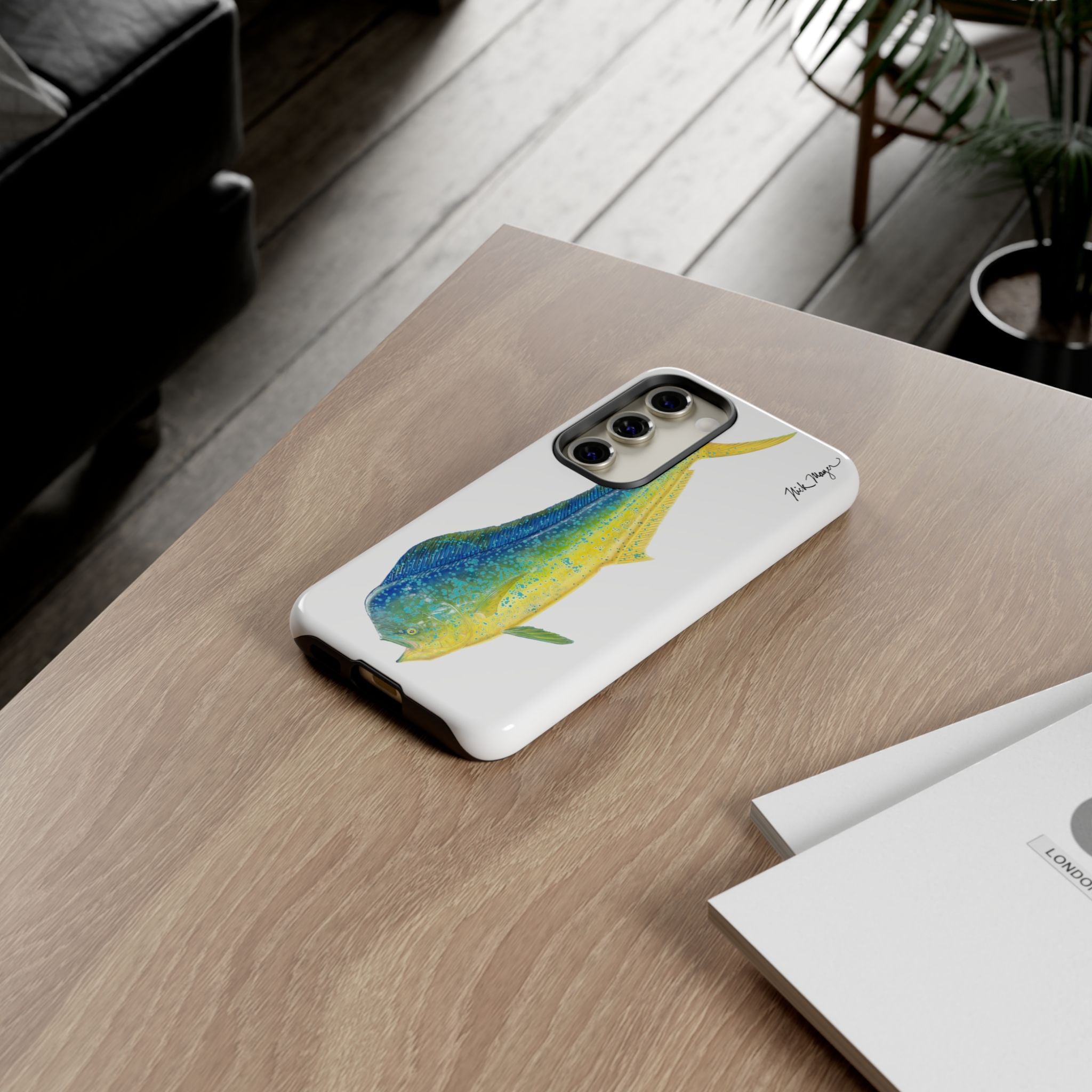 Bull Mahi White Phone Case (Samsung)