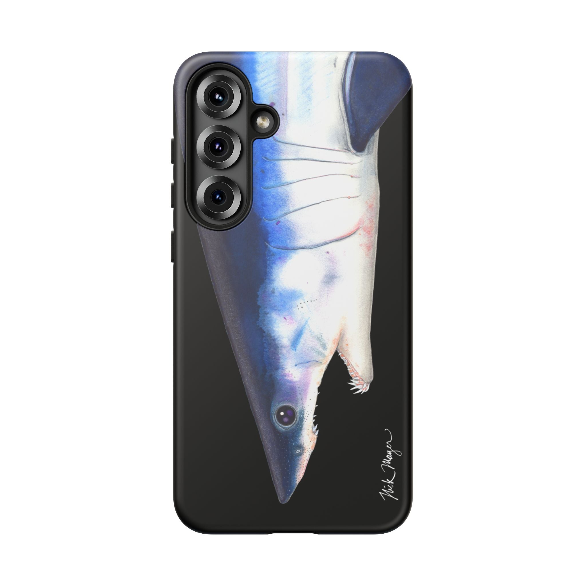 Mako Shark Face Black Phone Case (Samsung) Printify