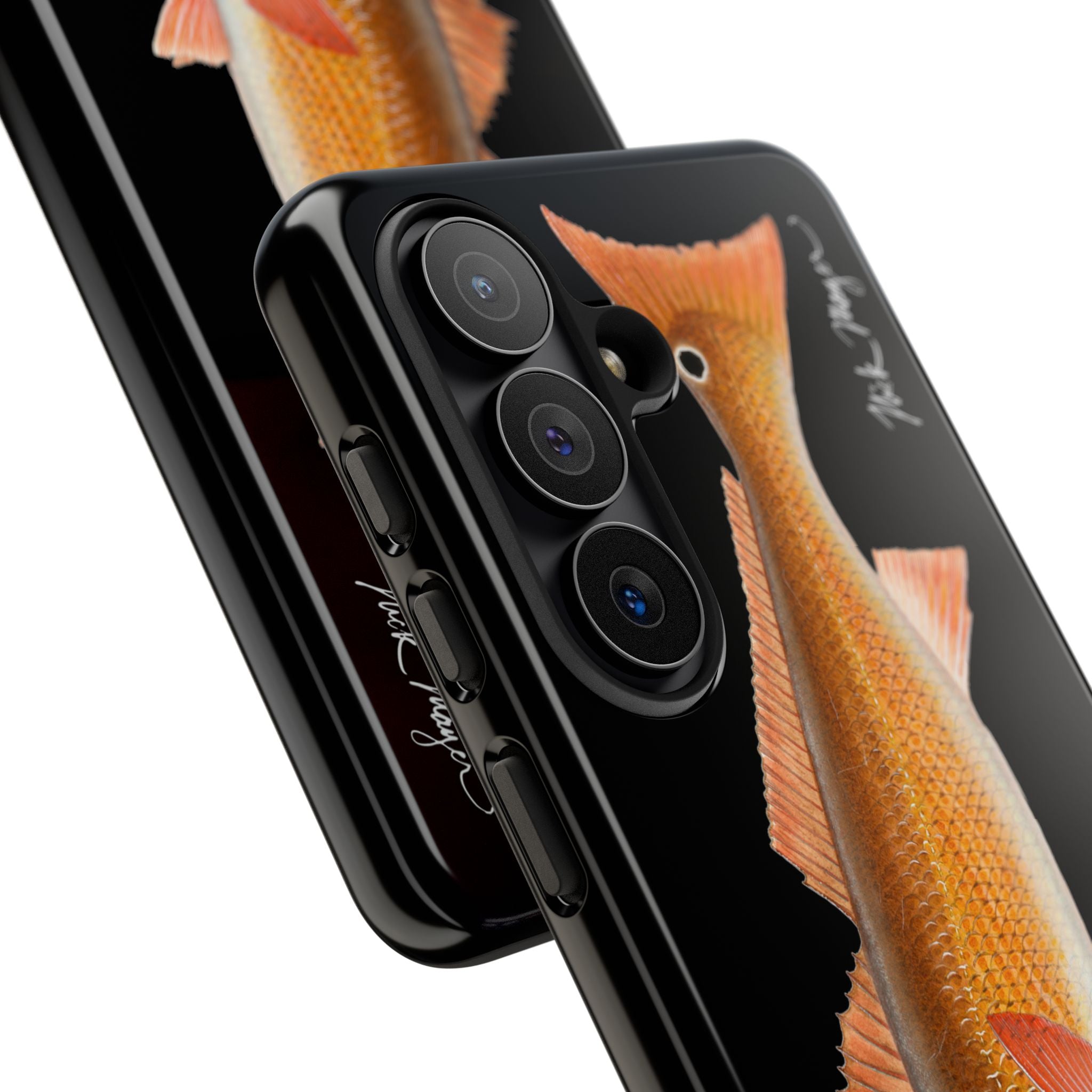 Redfish Black Phone Case (Samsung) Printify