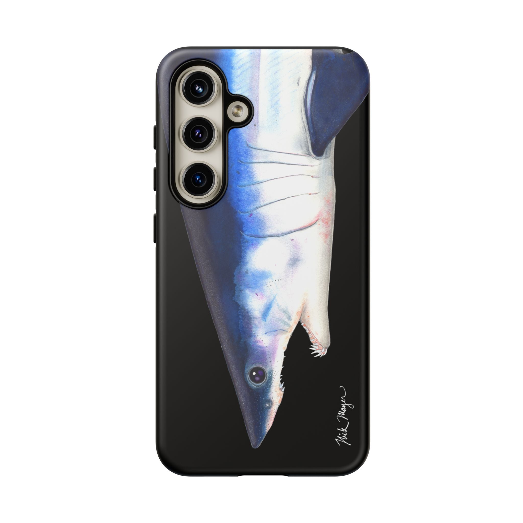 Mako Shark Face Black Phone Case (Samsung) Printify