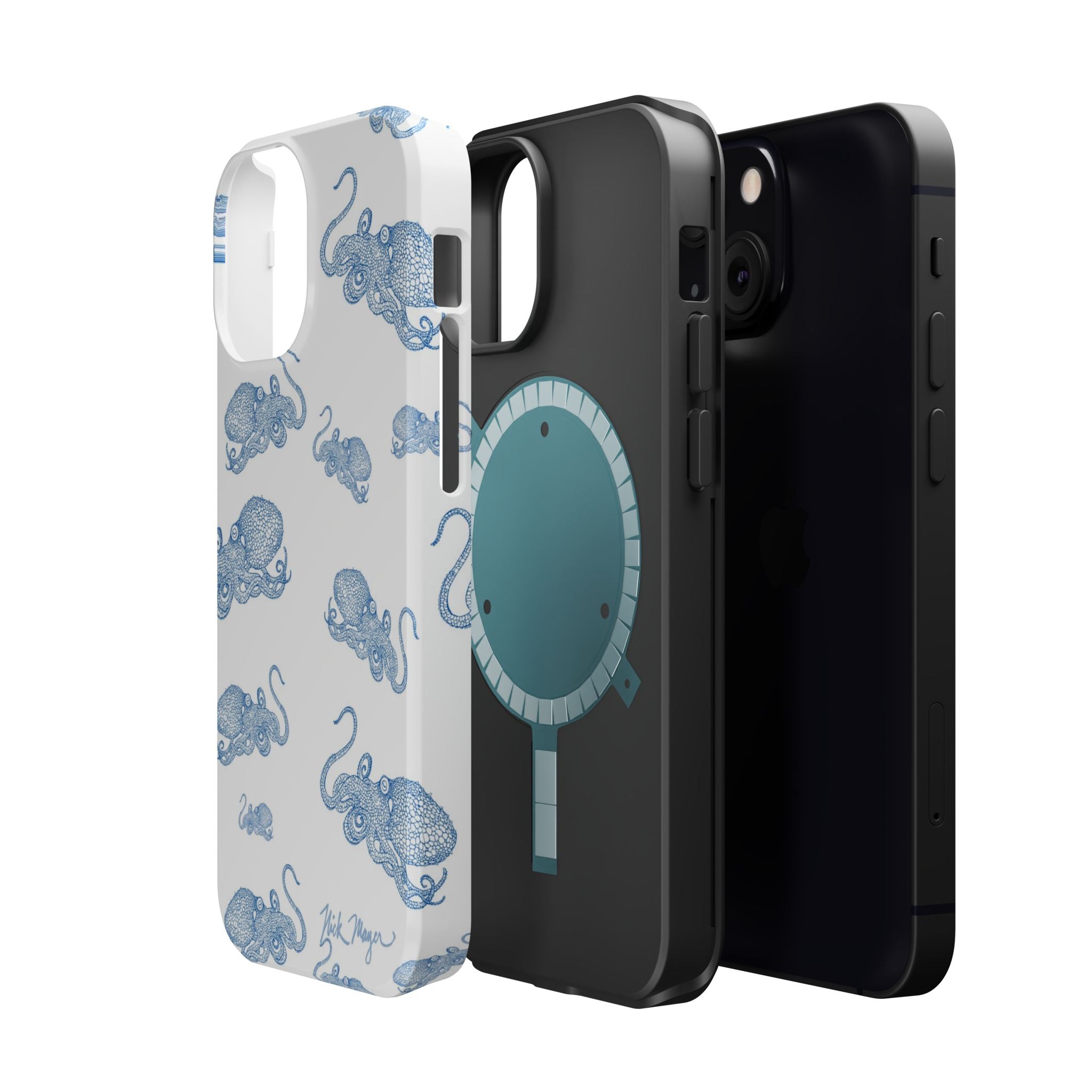 Blue Octopus 2 MagSafe iPhone Case