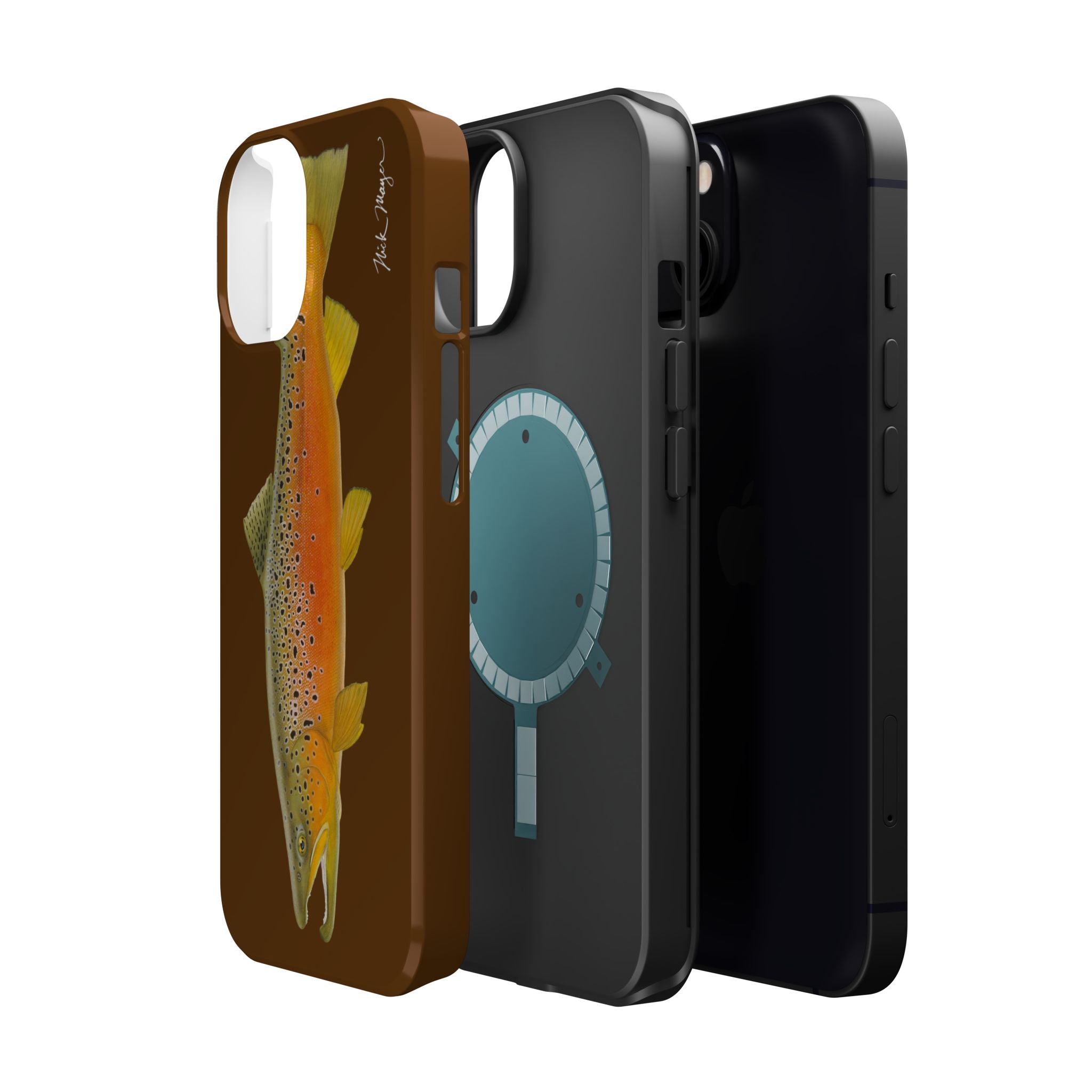 Brown Trout 2 Brown MagSafe iPhone Case, Limited Run