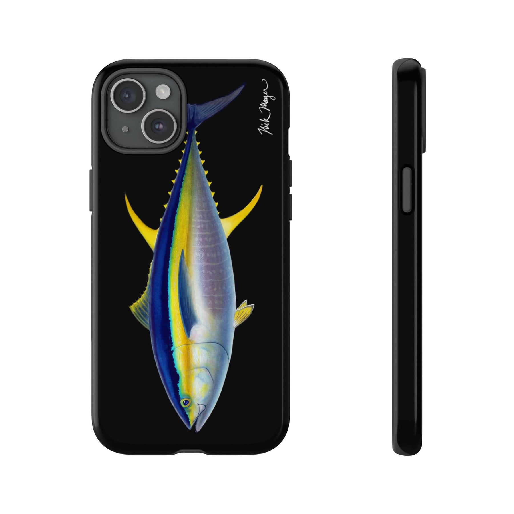 Yellowfin Tuna Black iPhone 15 Case