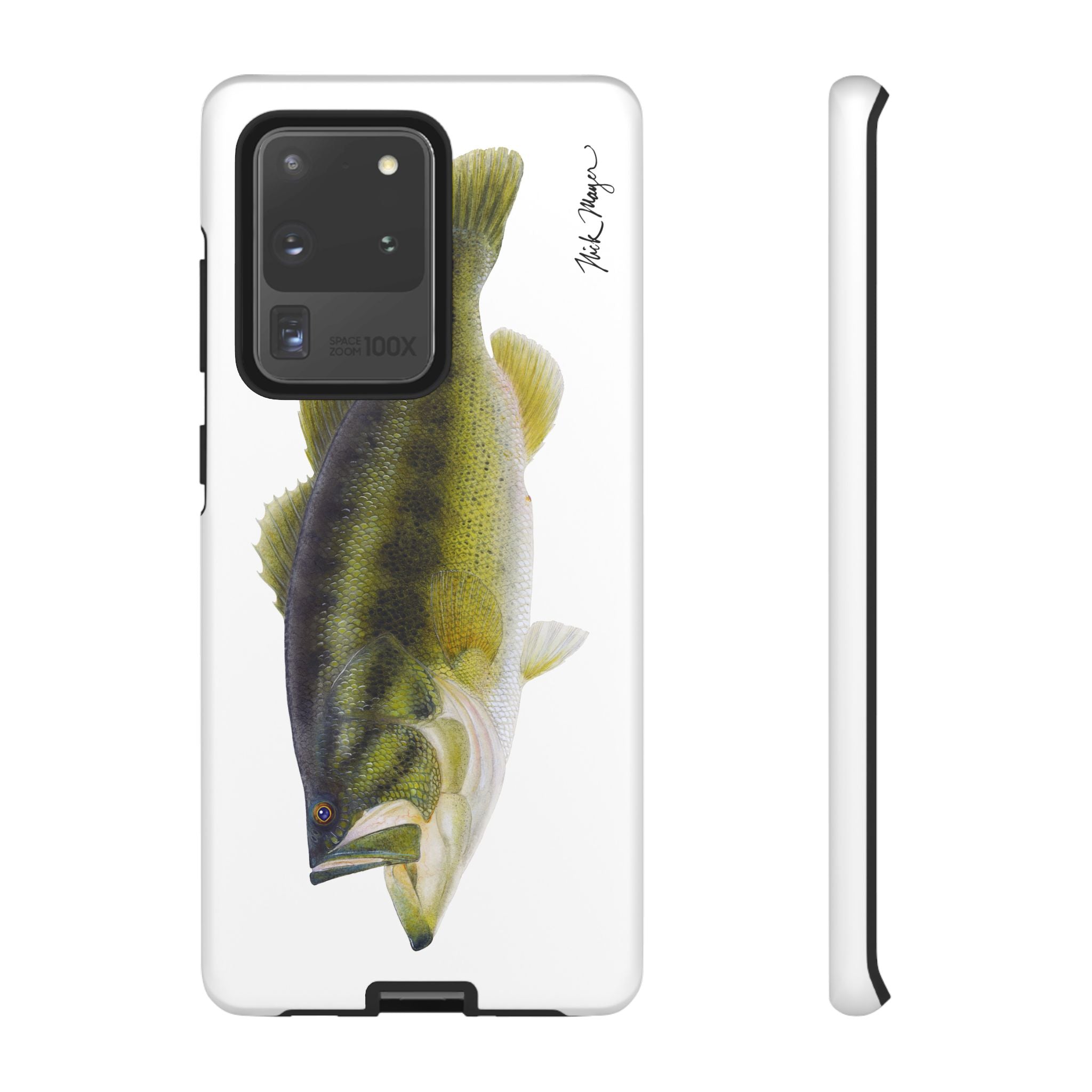 Largemouth Bass White Phone Case (Samsung) Printify