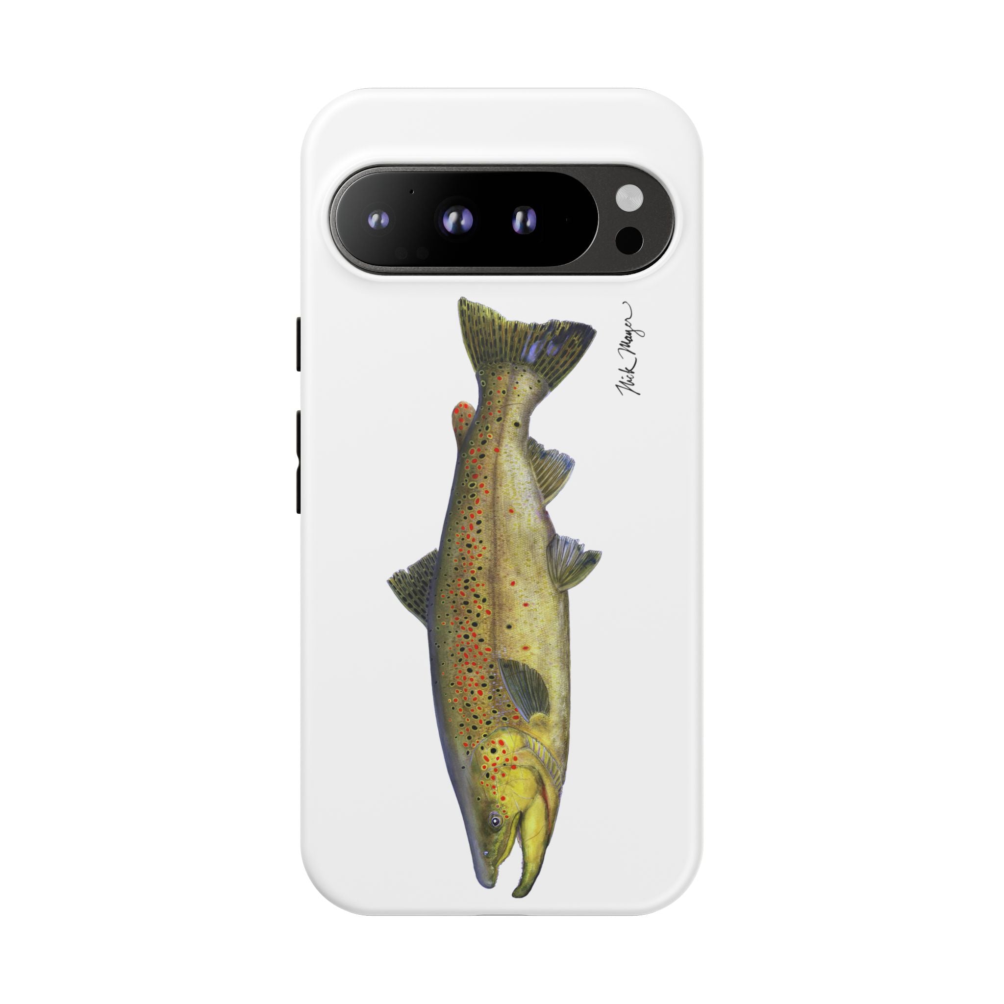 Brown Trout White Phone Case (Samsung)