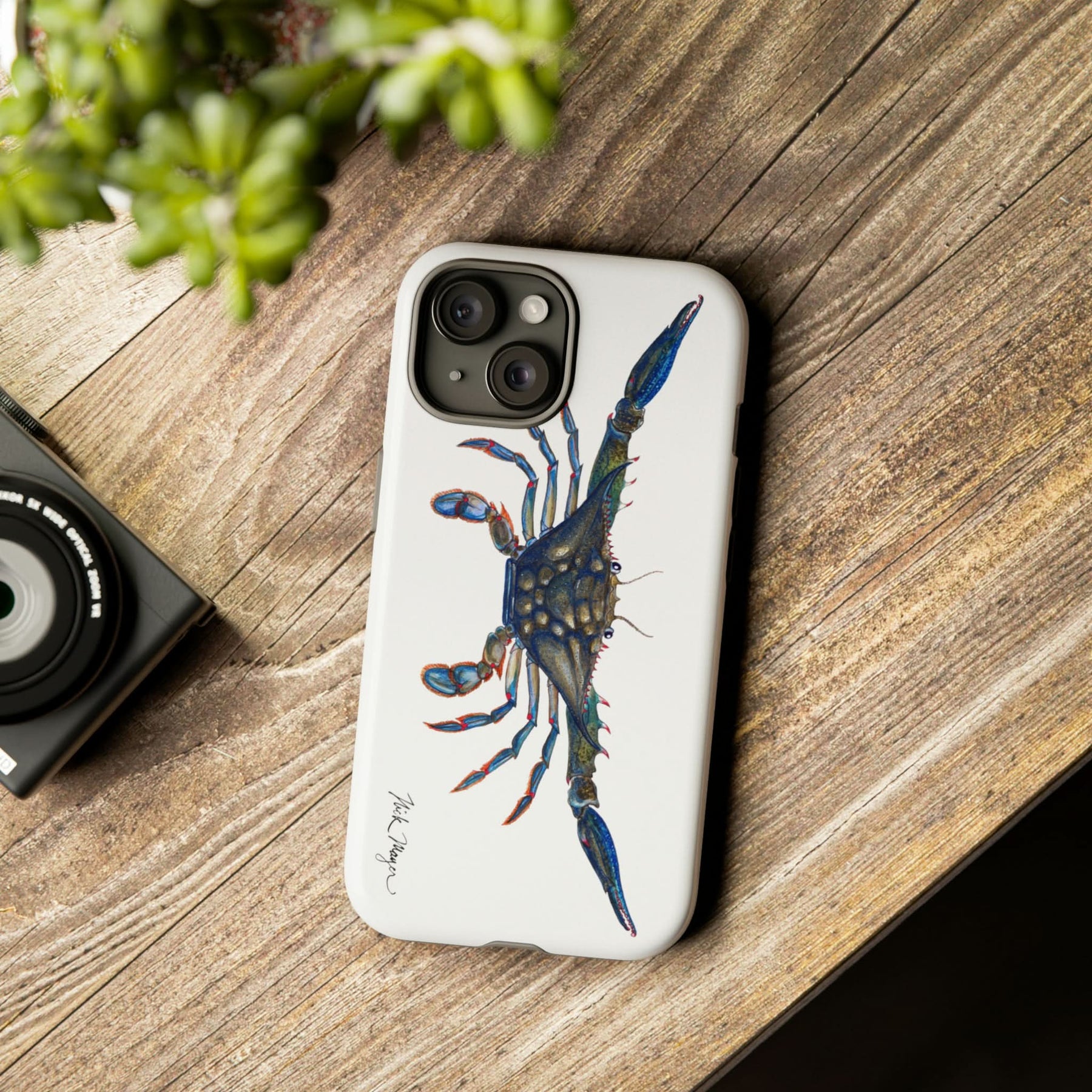 Blue Crab iPhone 15 Case