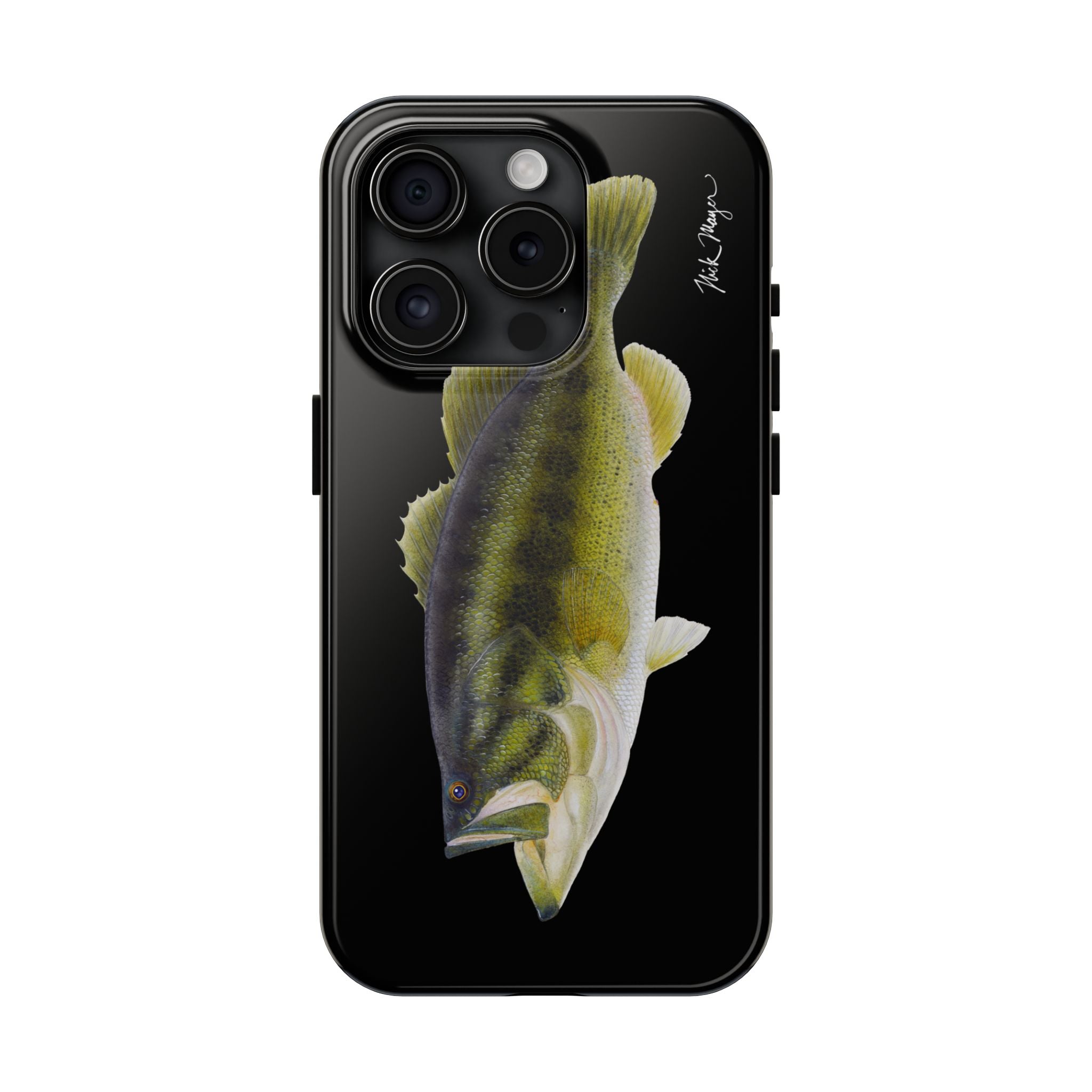 Largemouth Bass Black Phone Case (iPhone)