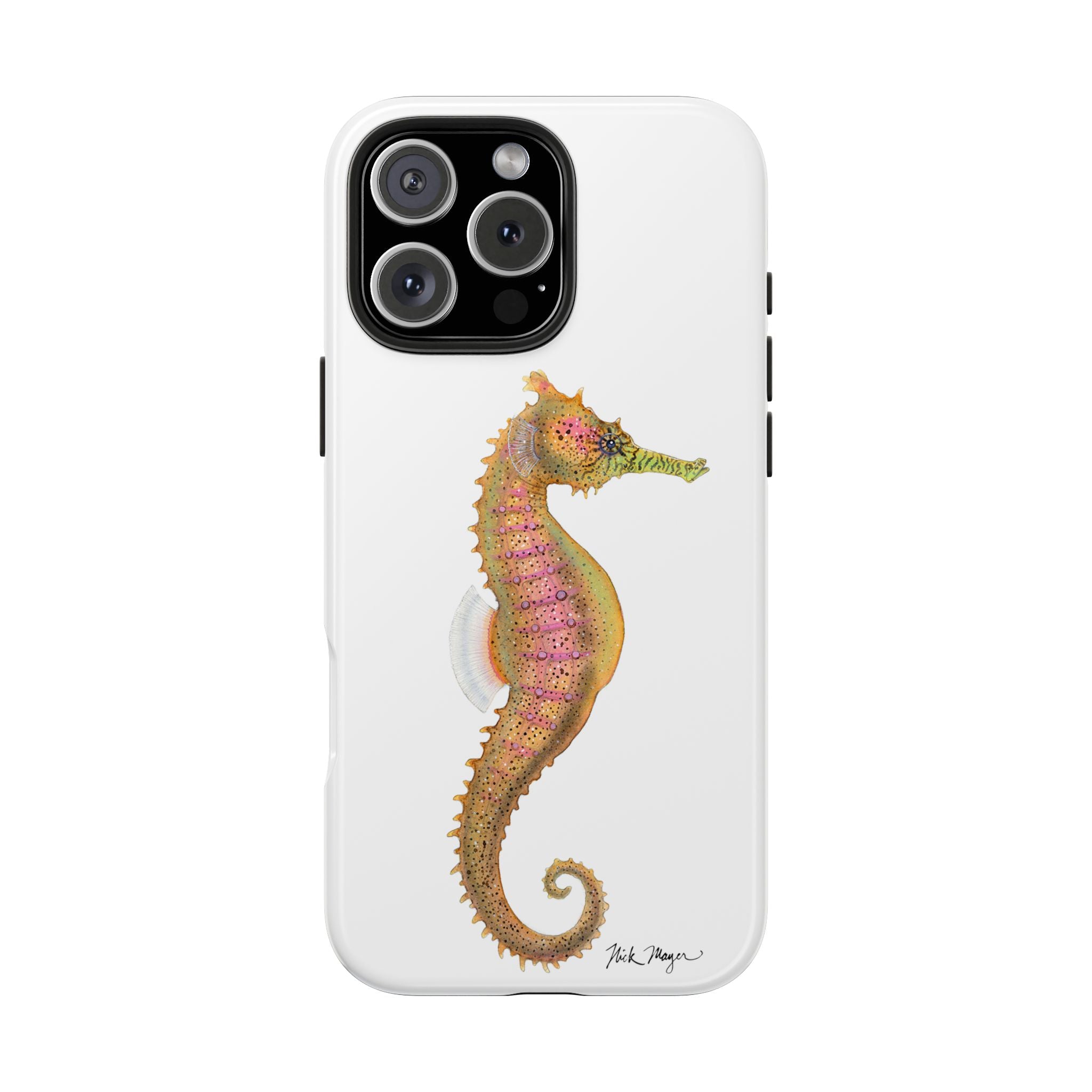 Pink Seahorse Phone Case (iPhone)